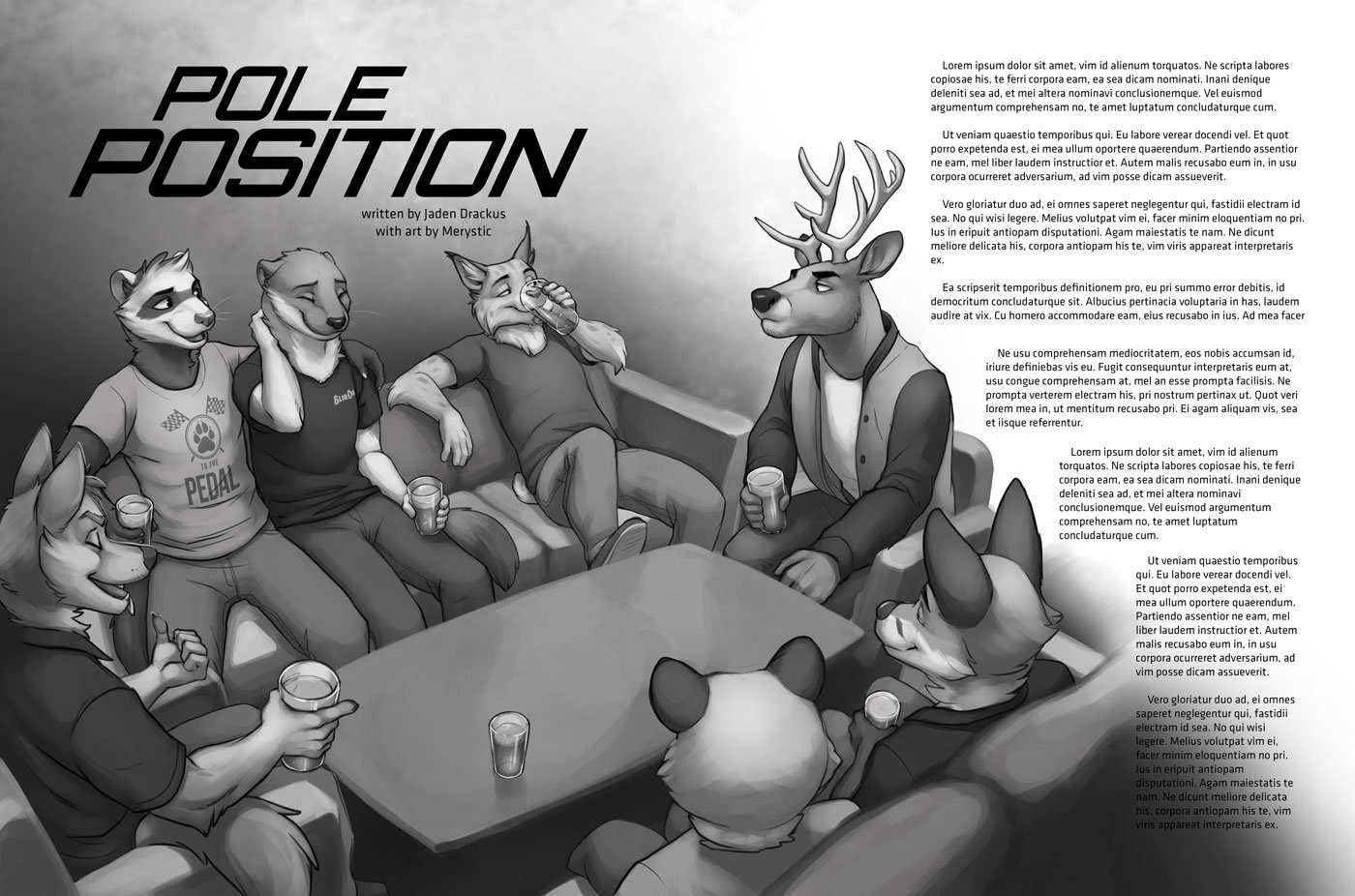 Professional Furry Works Portfoilo: HEAT article illustration