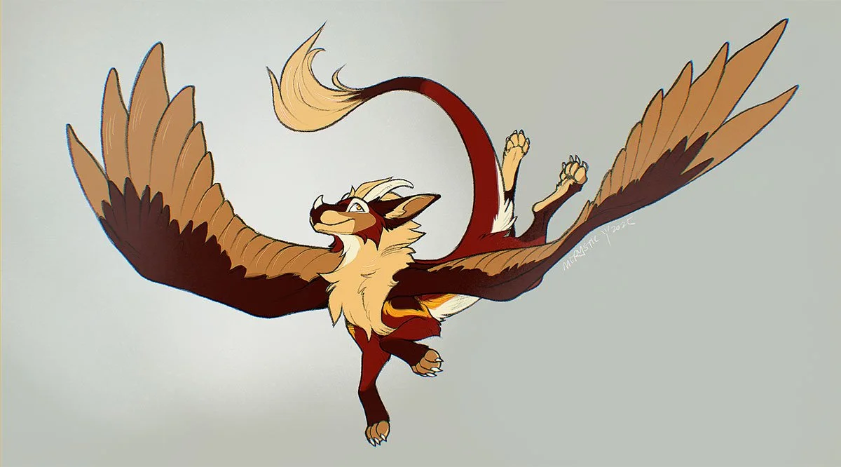 Pencil + Flat Color Example: Renix