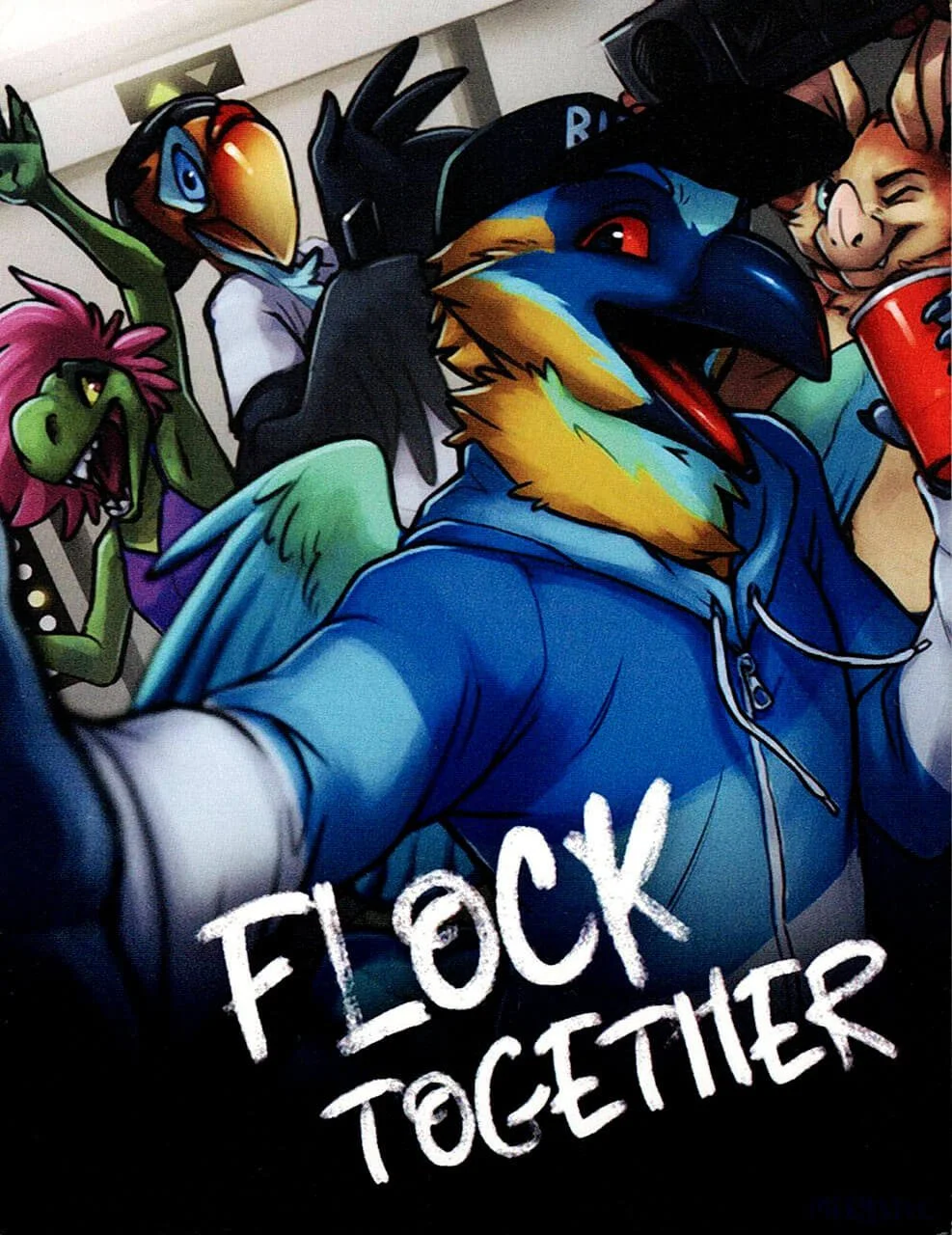 Flock Together Postcard Print