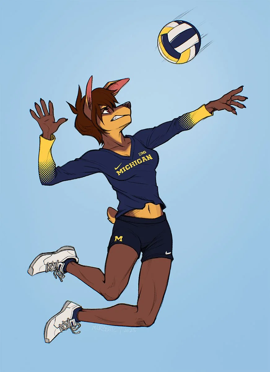 Pencil + Flat Color Example: Alison for Robert Ebonyhelm