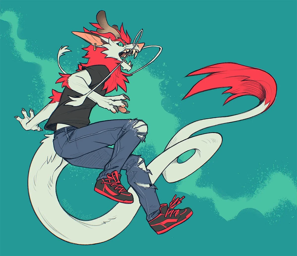 Pencil + Flat Color Example: Redvedev