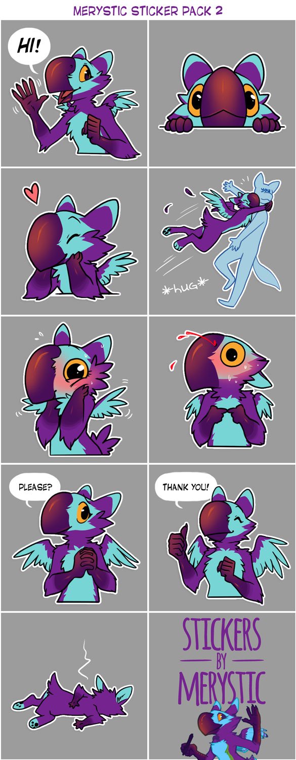Telegram Stickers Example: Mery