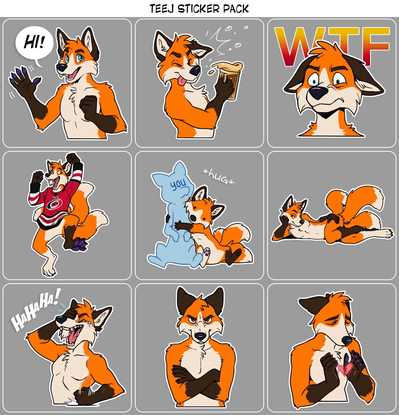Telegram Stickers Example: Teej
