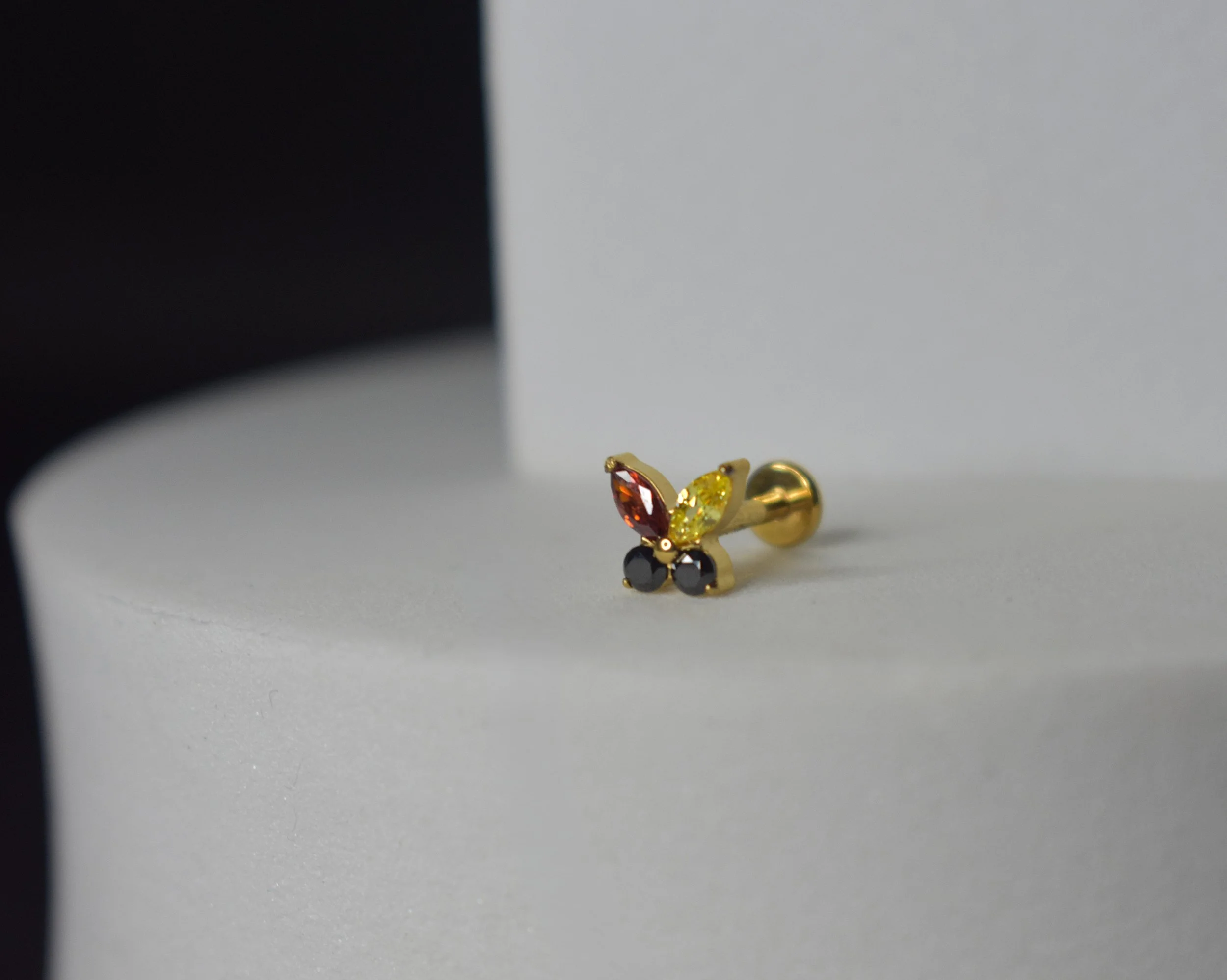 Butterfly Labret Aboriginal - Gold