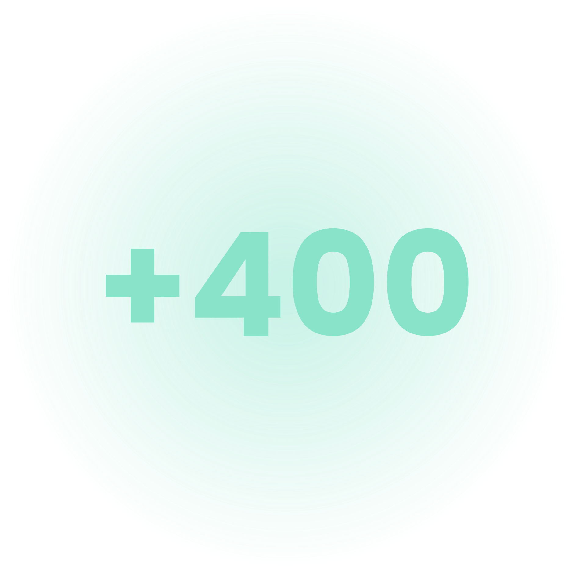 A digital abstract image with concentric circles in varying shades of light green and cyan on a black background.