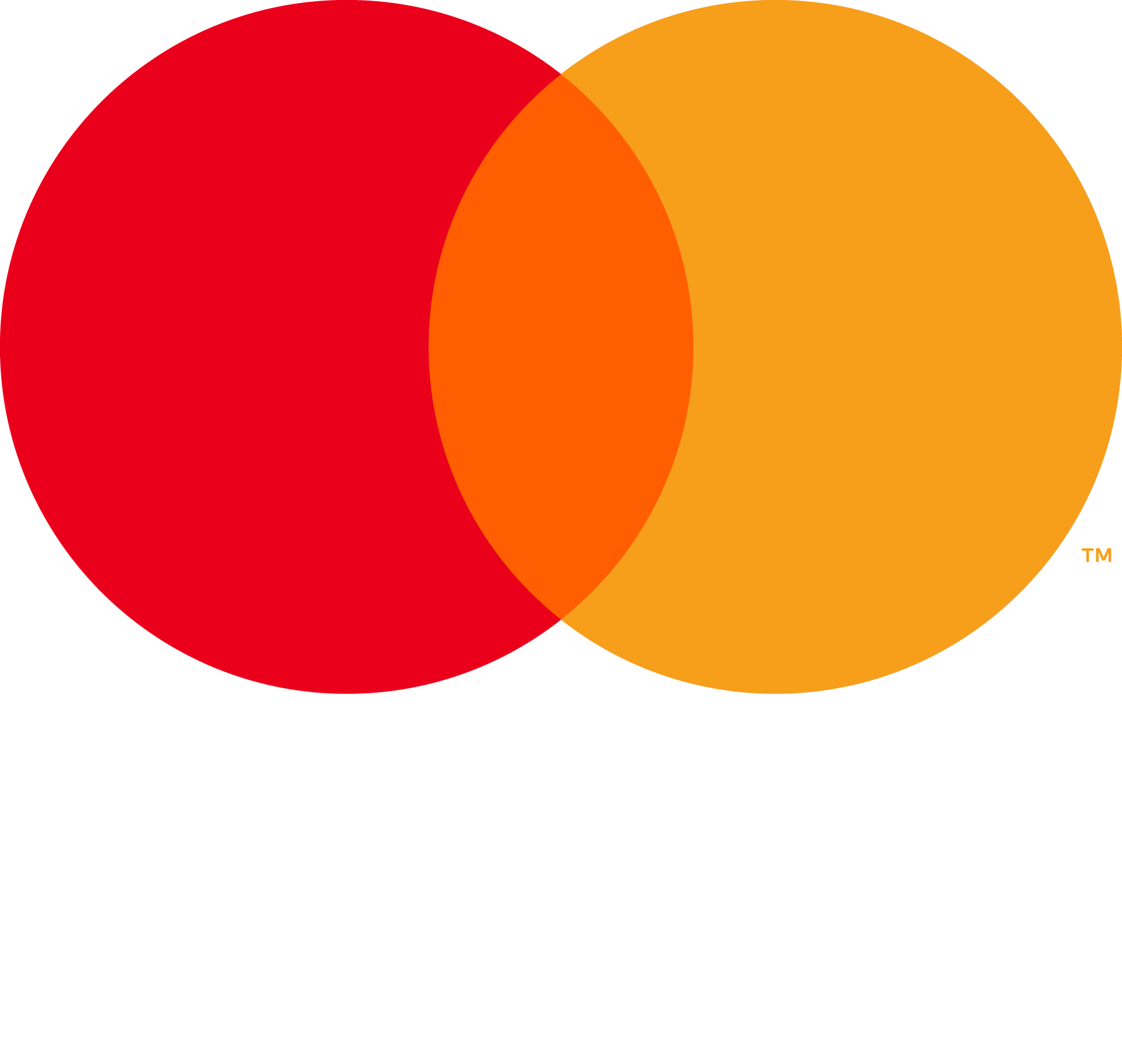 Mastercard logo with two overlapping circles, one red and one orange, with the text "mastercard foundation" below in lowercase white letters.