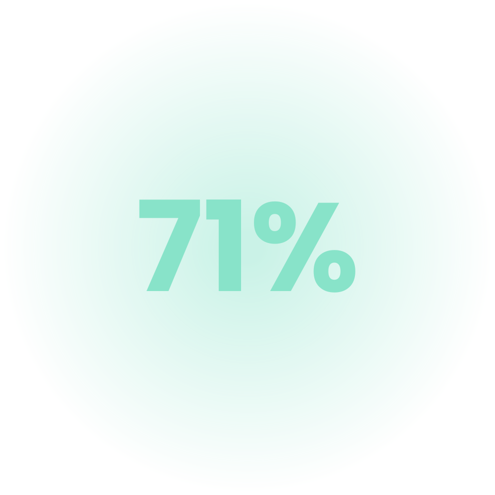A large, glowing, circular object with a gradient of soft green and blue hues.