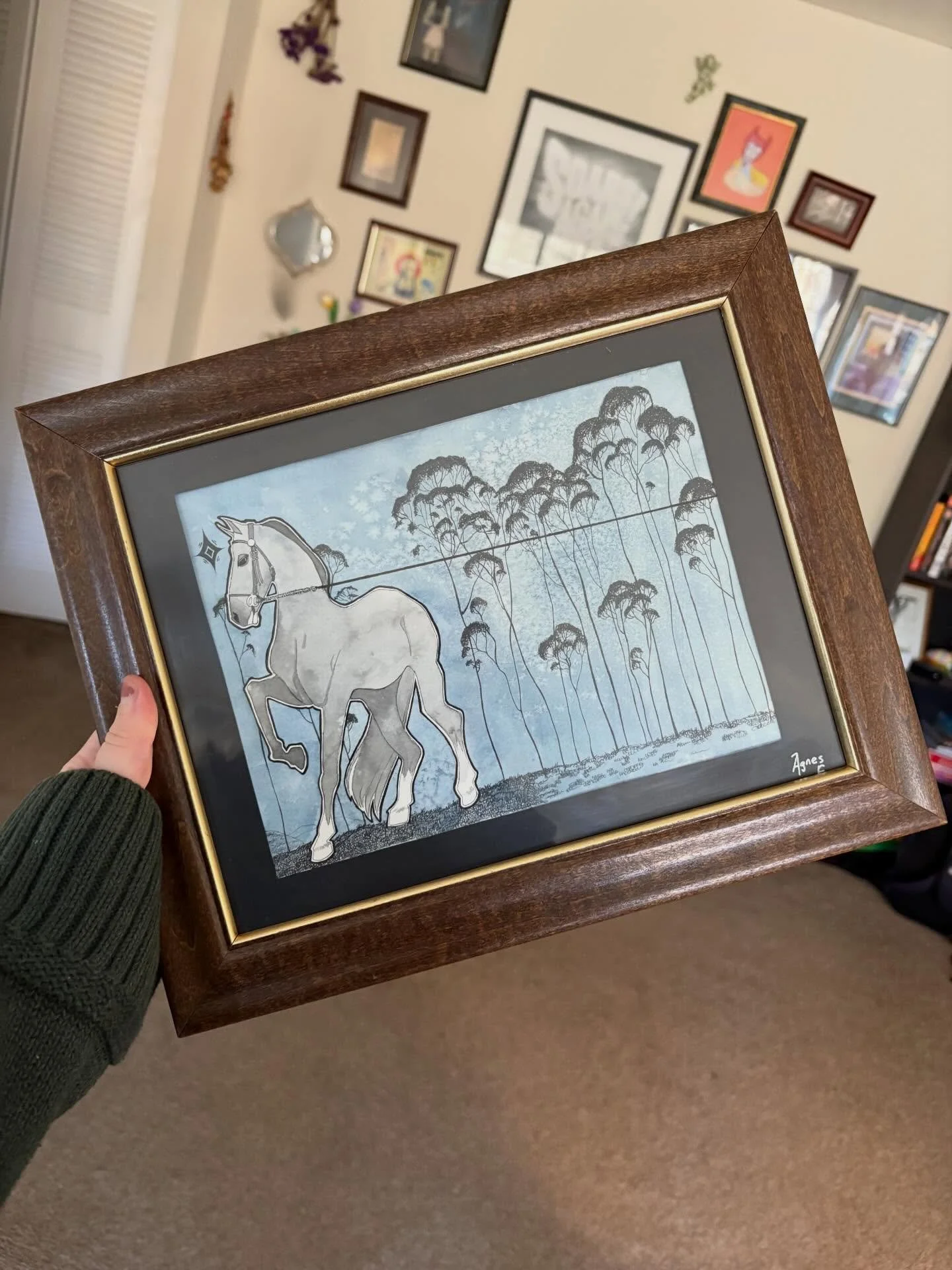 I took these prints off my shop! Why??? Because I just sent them with the matching original off to @nevermore.rva for their upcoming show in the micro gallery. I&rsquo;m so honored to have my work there. I wanted to be in the goth vampire art club so