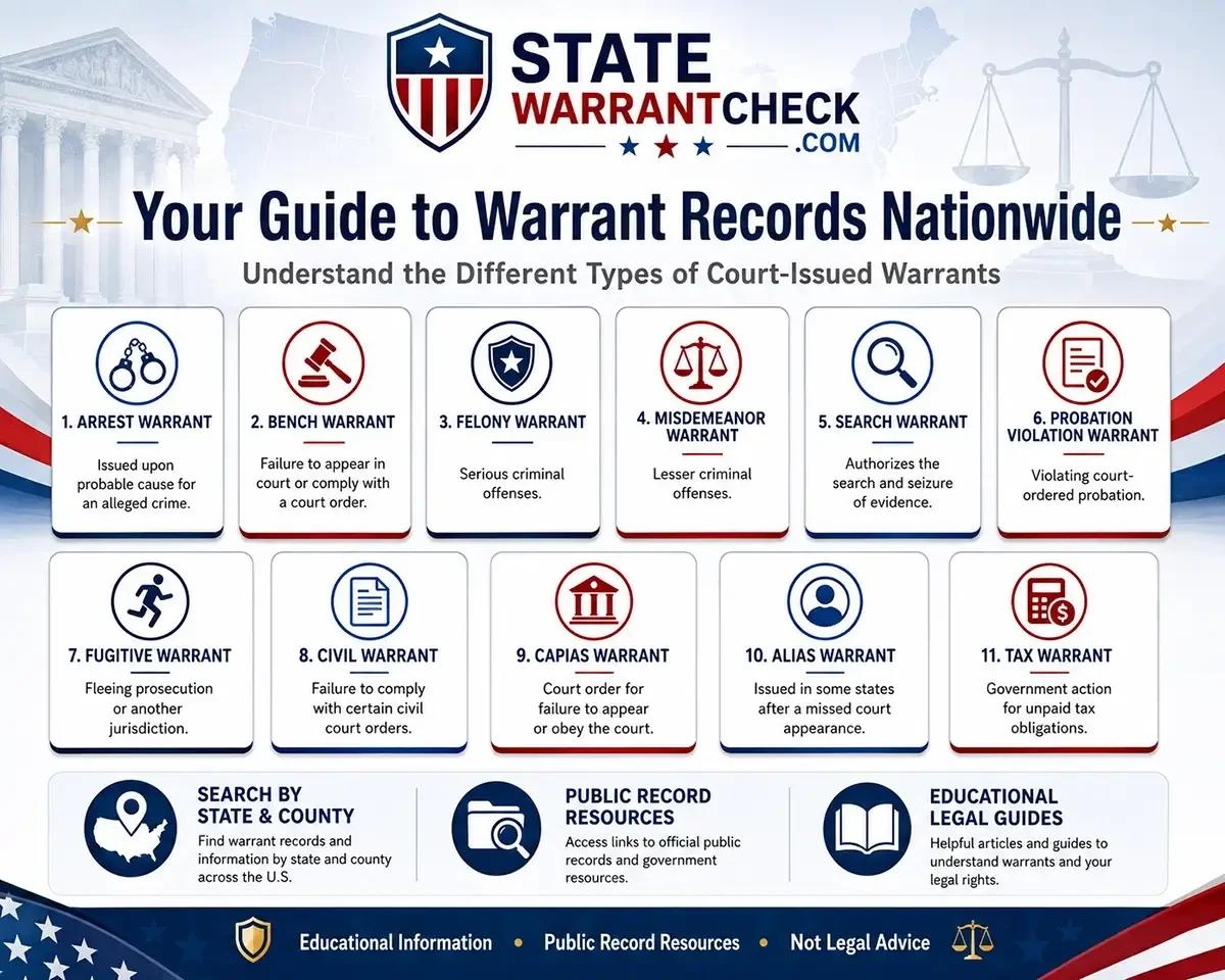 Nationwide Warrant Records Guide