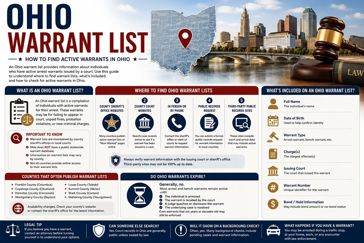 Ohio Warrant List