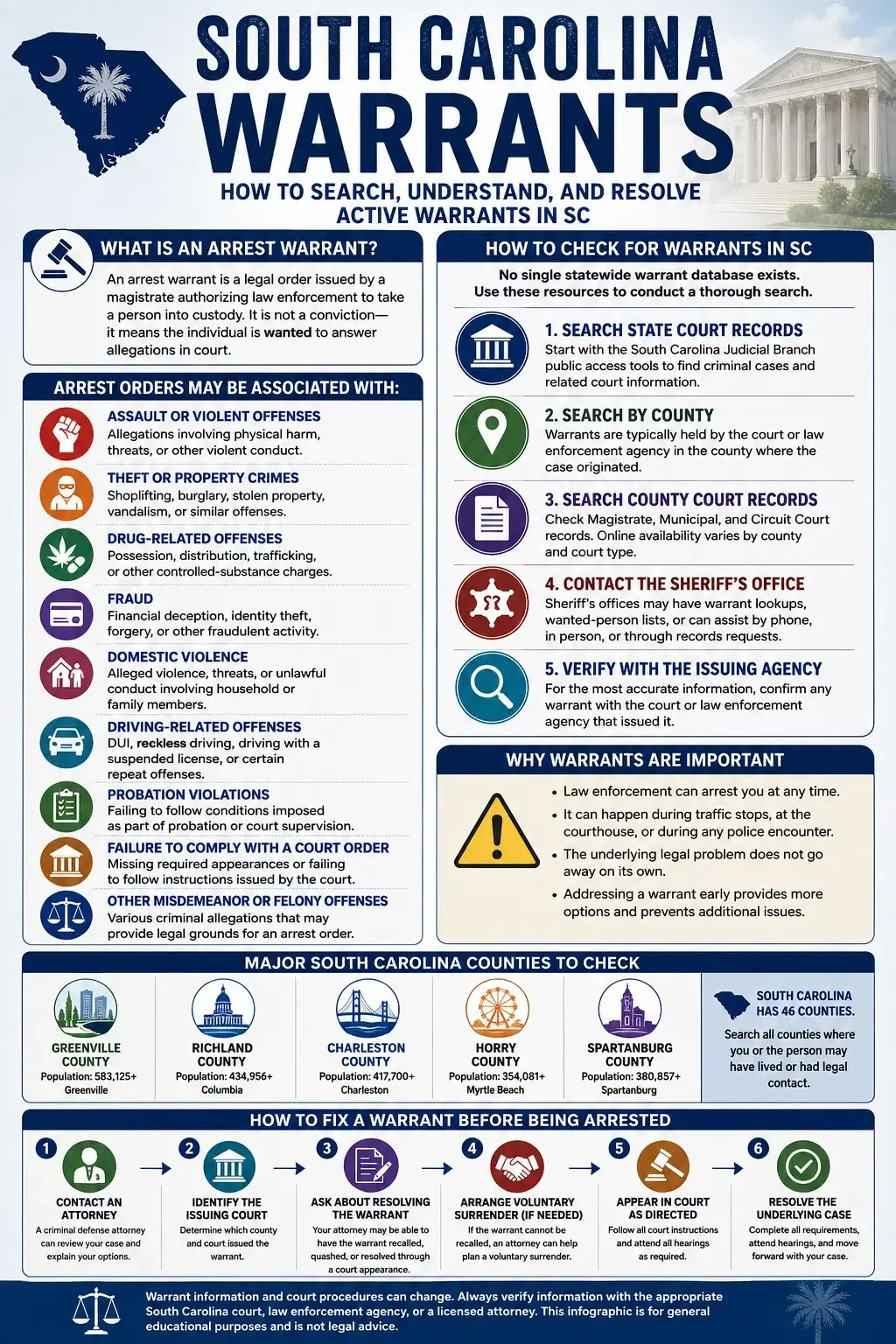 South Carolina Warrant Search