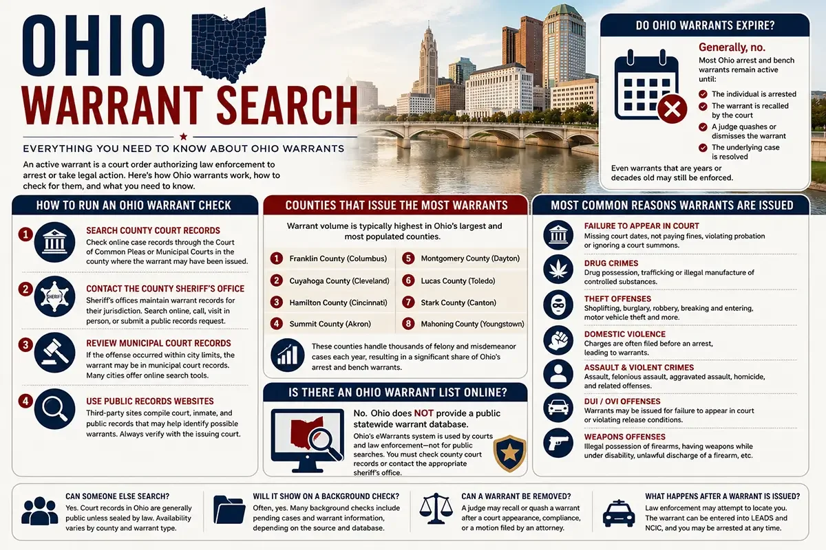 Ohio Warrant Search
