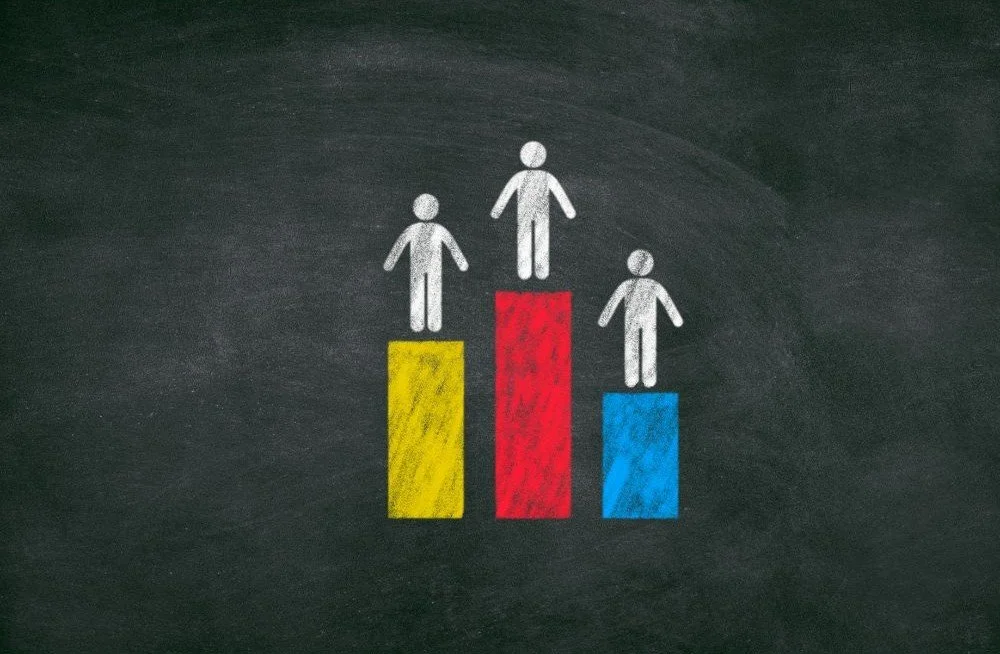 Image of people competing with each other