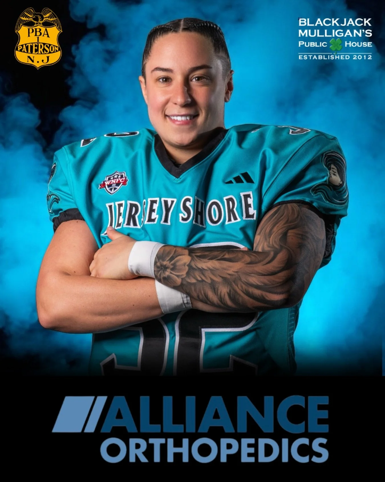 A huge thank you to my amazing sponsors @allianceorthopedics @blackjacks_woodlandpark @patersonpba1 for believing in and supporting women&rsquo;s football! Your dedication helps elevate the game and create new opportunities for athletes everywhere. W