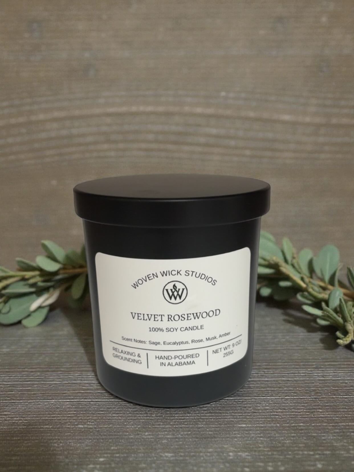 Velvet Rosewood 9 oz Candle