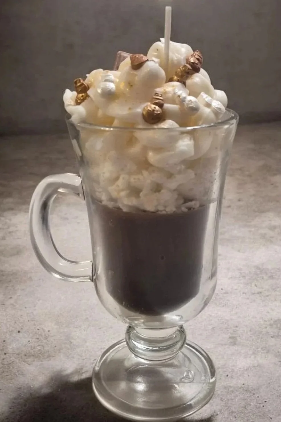 Heiße Schokolade Kerze