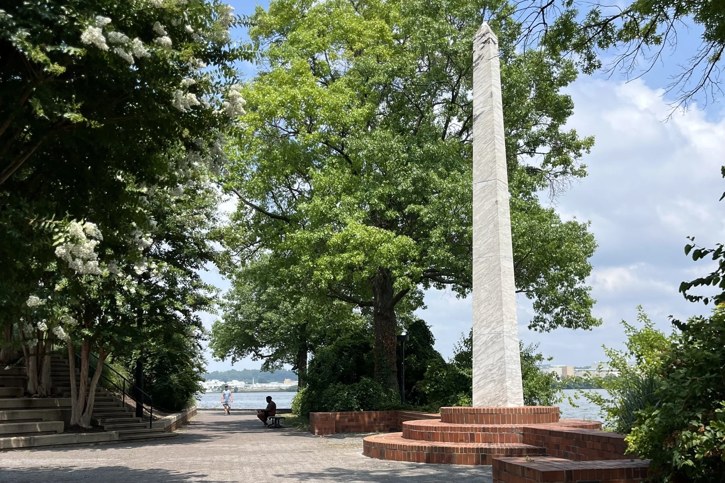 George Washington Memorial near Tide Lock Park and the Mount Vernon Trail in Old Town Alexandria.
