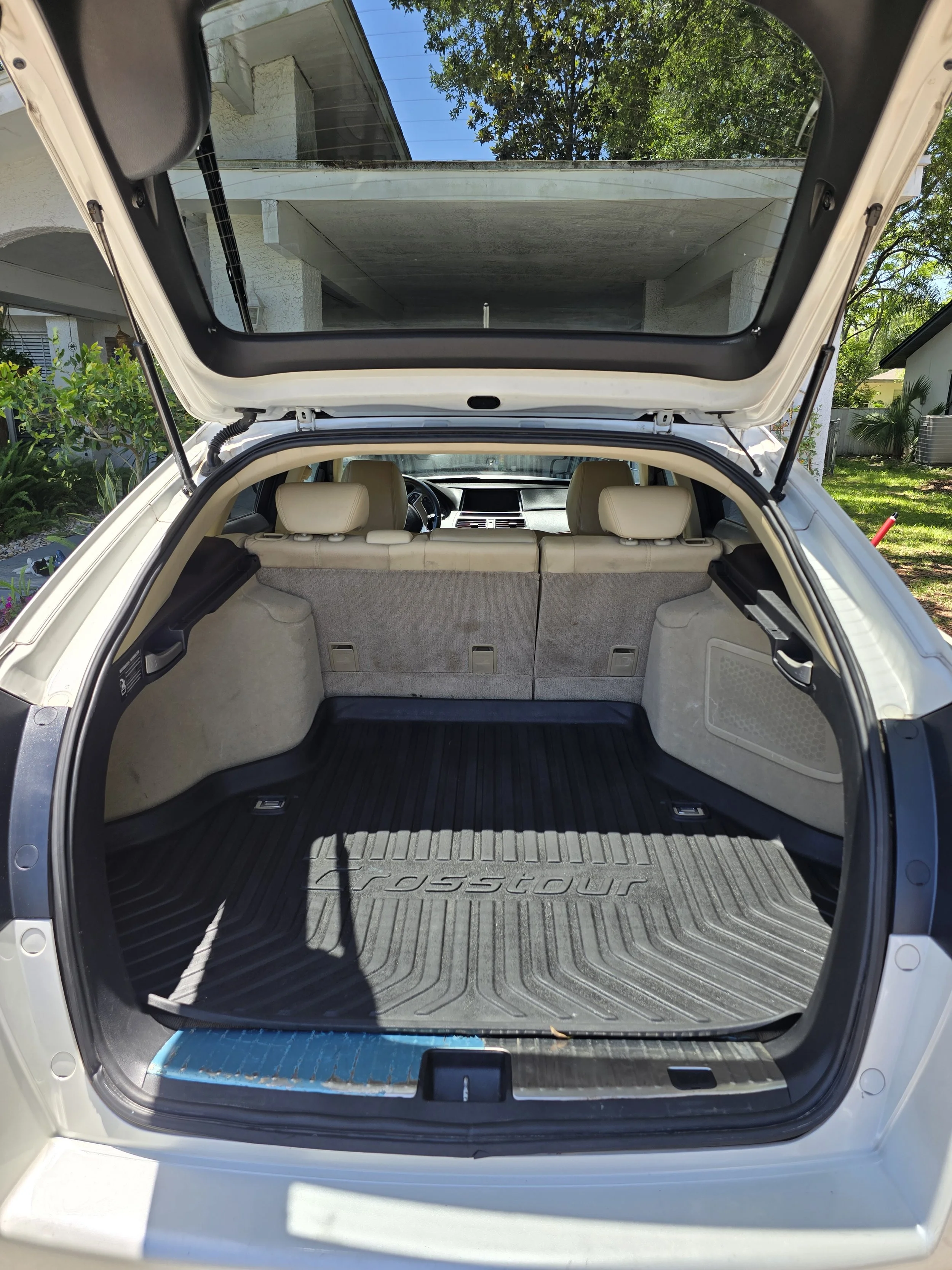 Clean trunk and cargo area after interior detailing service by R.K. Mobile Detailing, Palm Coast, Florida