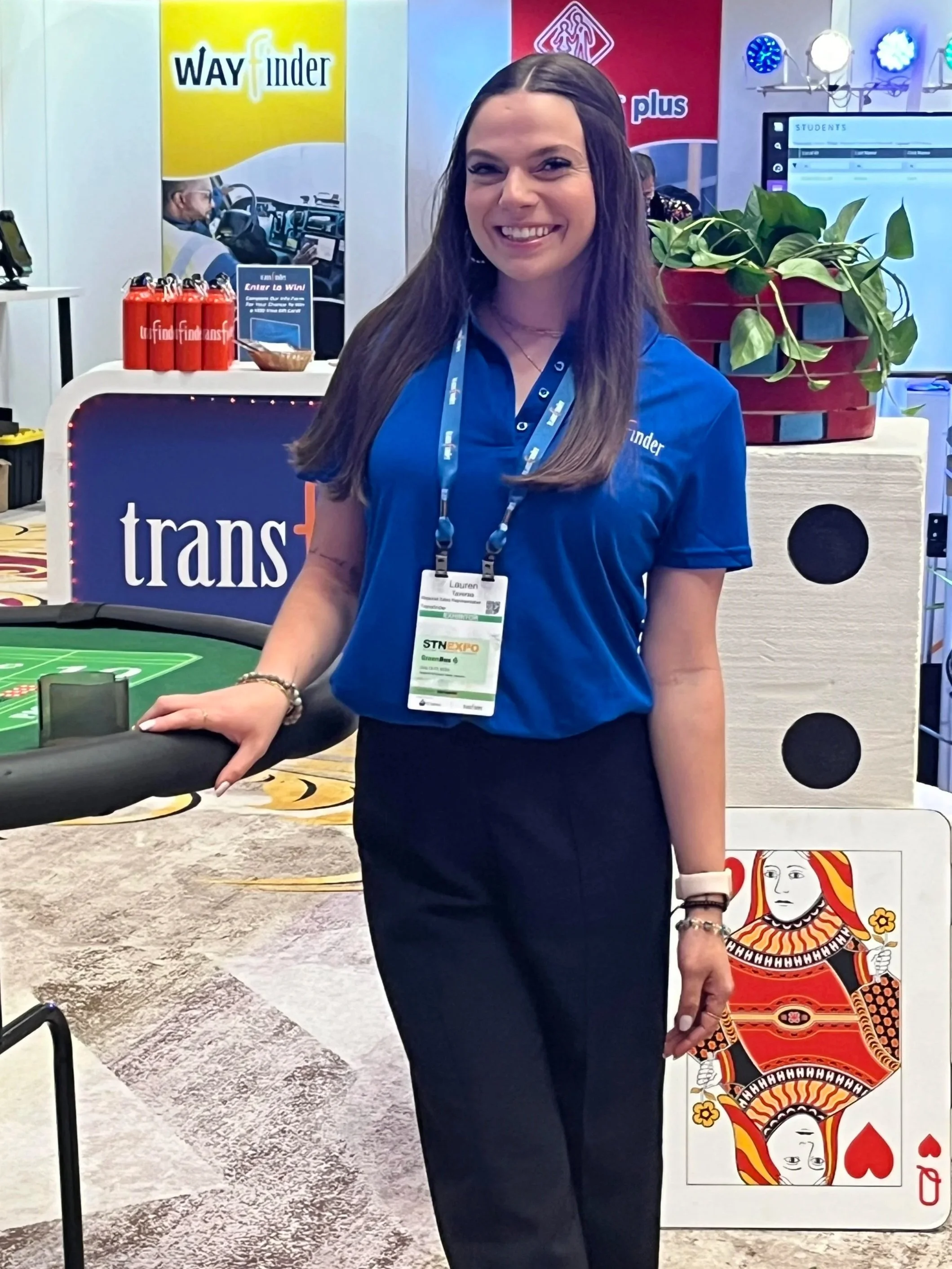 Lauren working at Transfinder