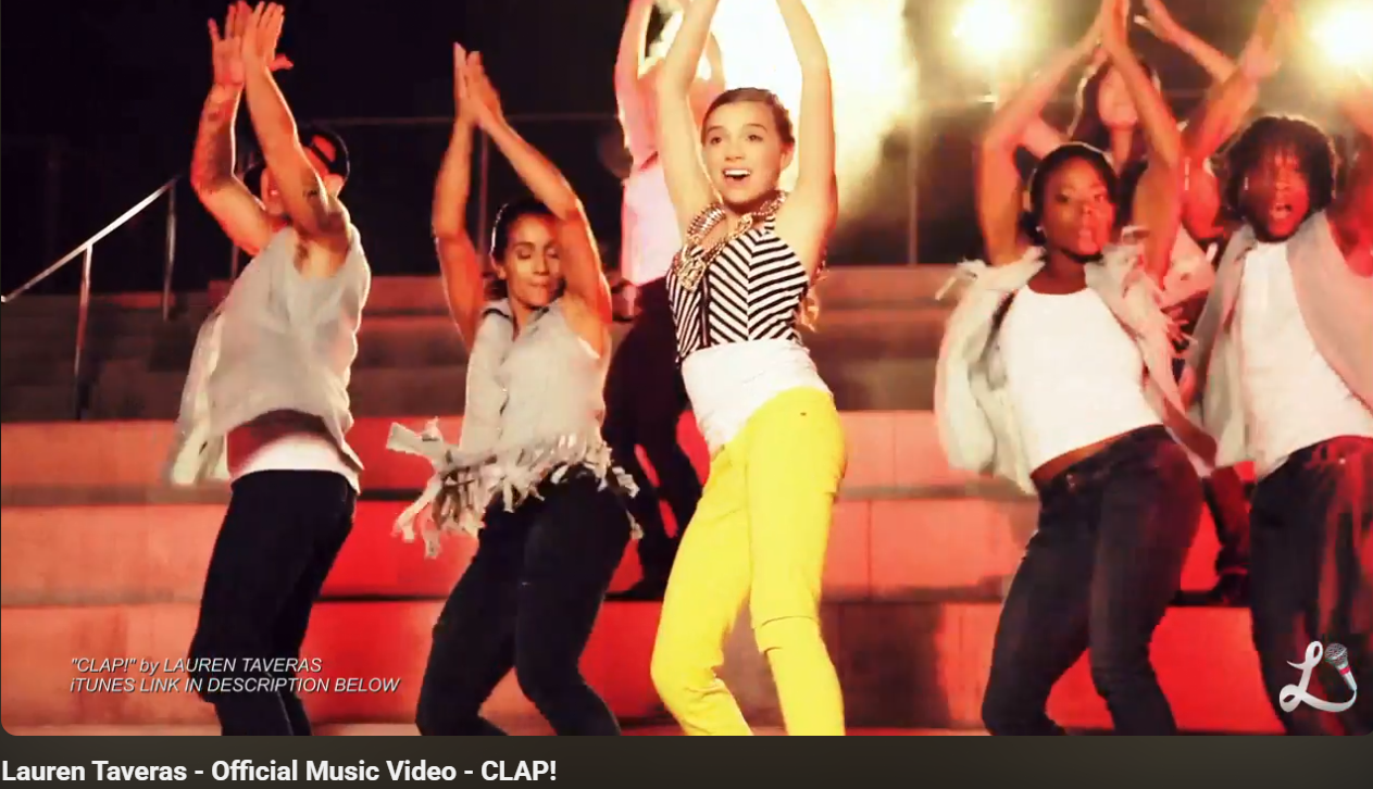 Lauren Taveras on Set for her CLAP single