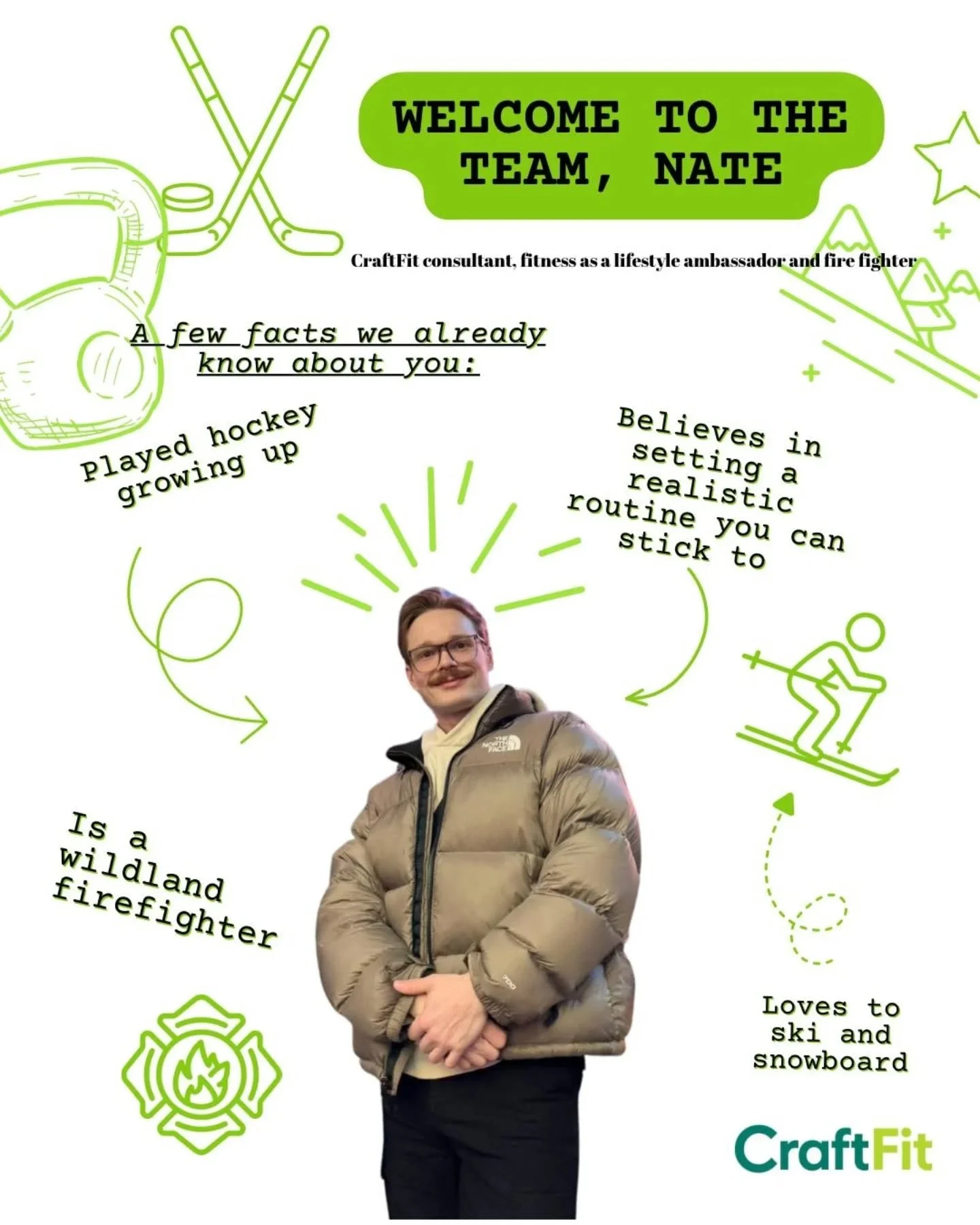 Besties!!!!! Amazing news welcome to the team Nate follow him @craftfit_nate  and experience training, community and love for fitness as a lifestyle like no other!! Welcome!!!! Ahhh!! Lol need to stop shouting besties 😭. Haven't signed up?? What you