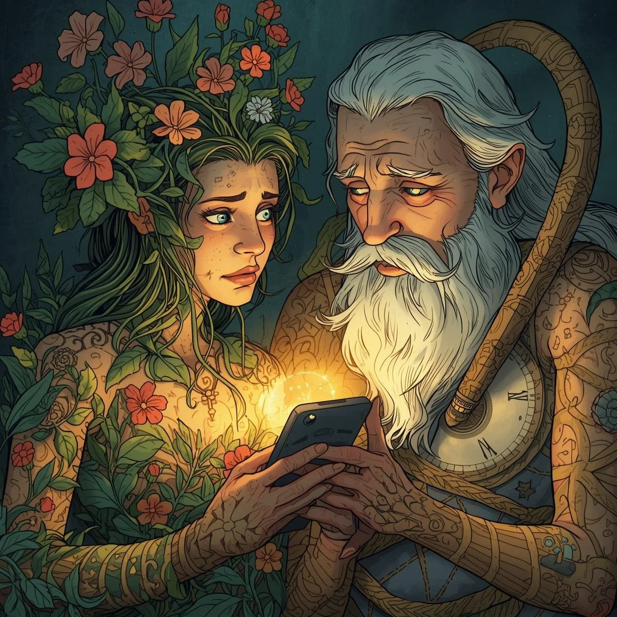 Father Time and Mother Nature Get into Fitness