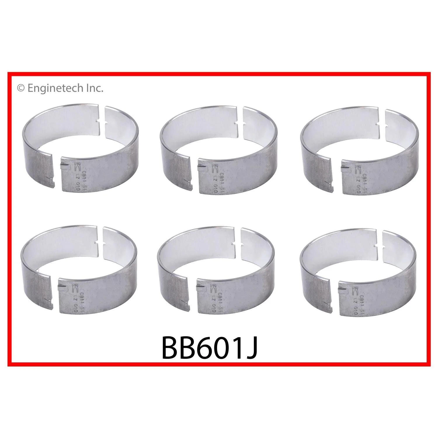 Rod Bearing Set  (Enginetech  BB601J)  62-77