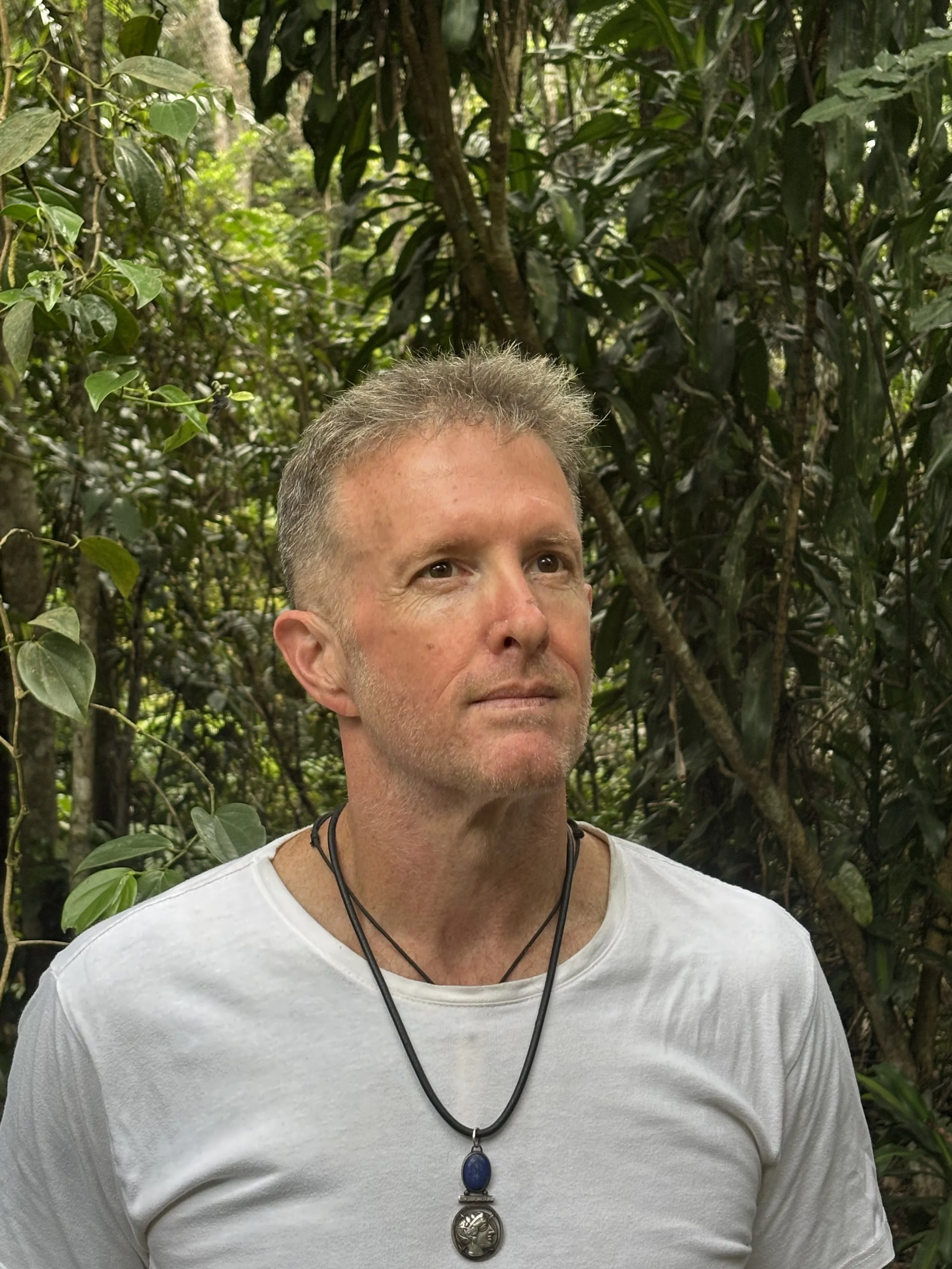 Jeremy Aitken, author and writer, in the Daintree Rainforest.