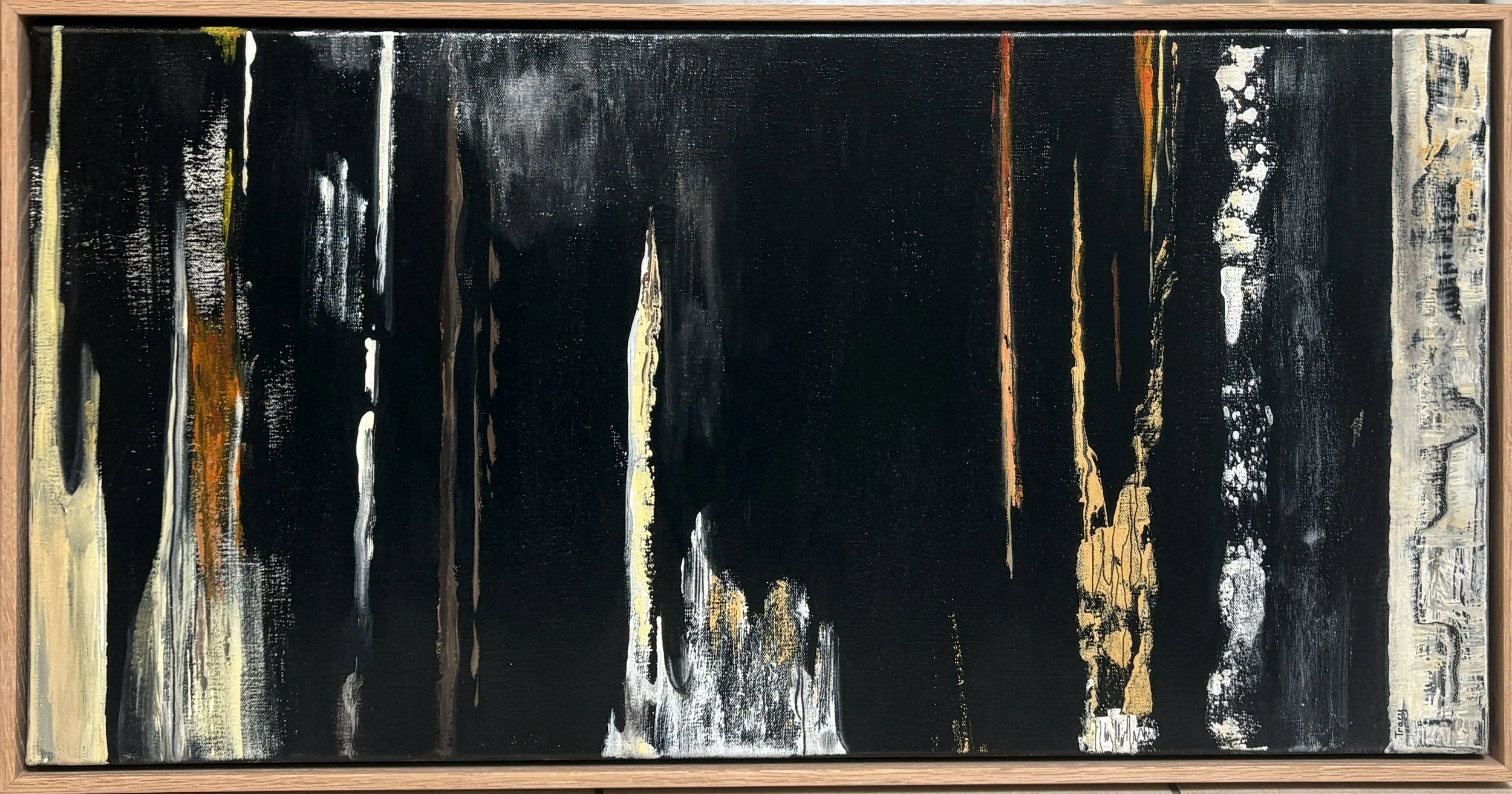 Artist: Tracy Cohen | Title: Dancing in the dark | Medium: Acrylics | Size (W x H): 80 x 40 cm
