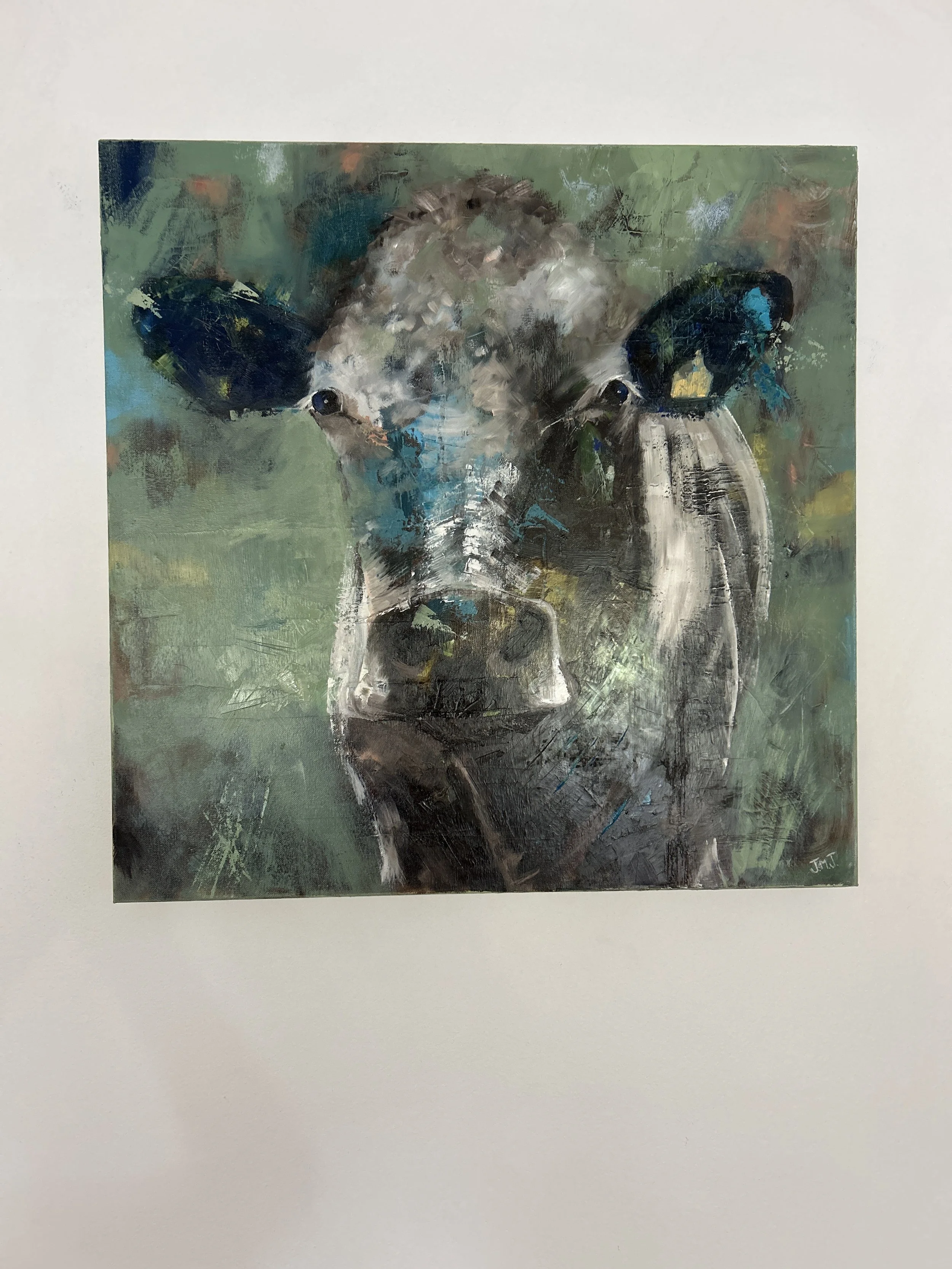 Artist: Julie Jackson | Title: Clover | Medium: Oil | Size (W x H): 60.5 x 60.5 cm