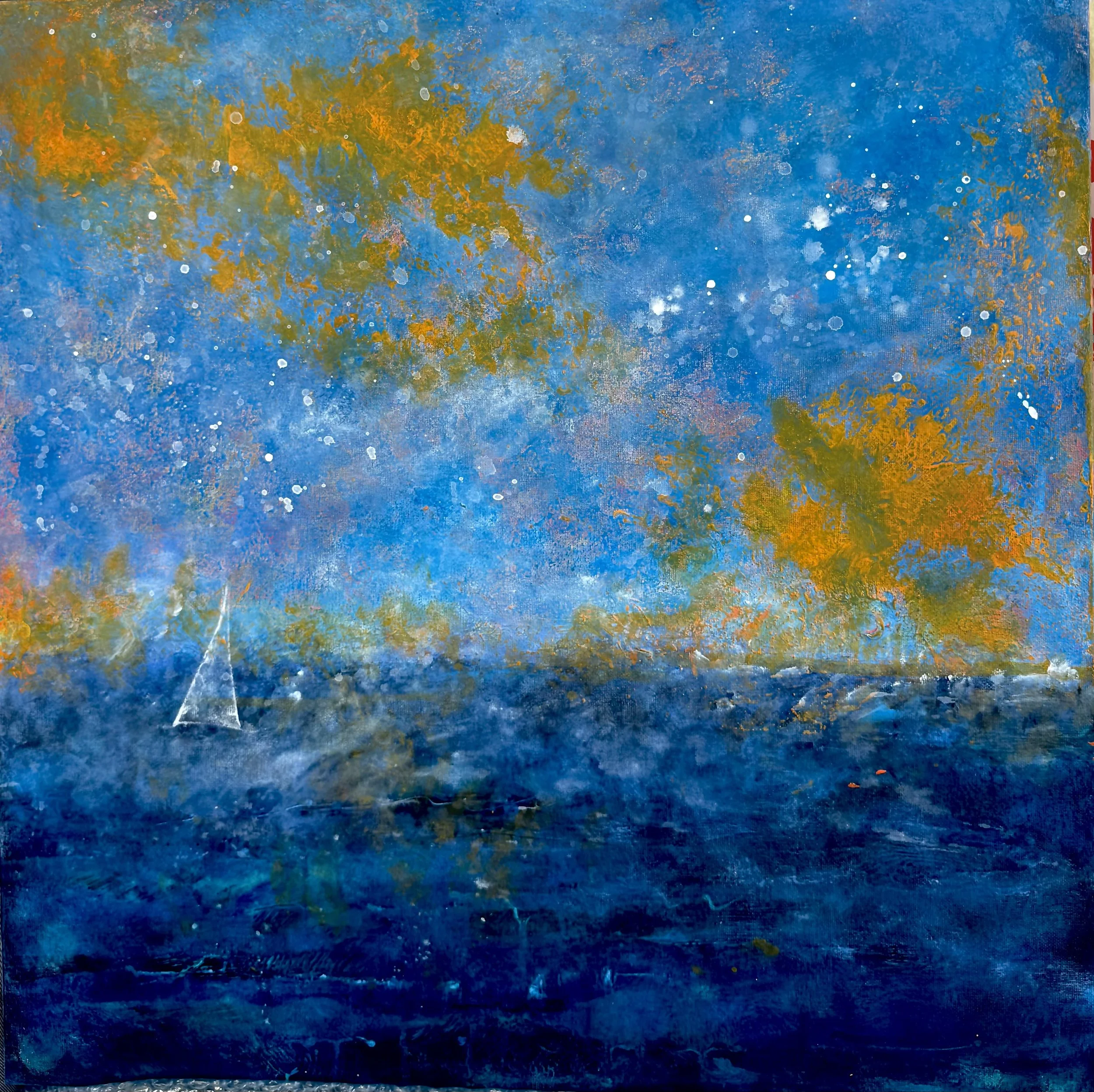 Artist: Lauren Gordon | Title: First Light | Medium: Acrylic on Canvas | Size (W x H): 60 x 60 cm