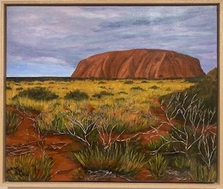 Artist: Louise Murray | Title: Uluru, N.T. | Medium: Acrylic | Size (W x H): 62.5 x 51.5 cm