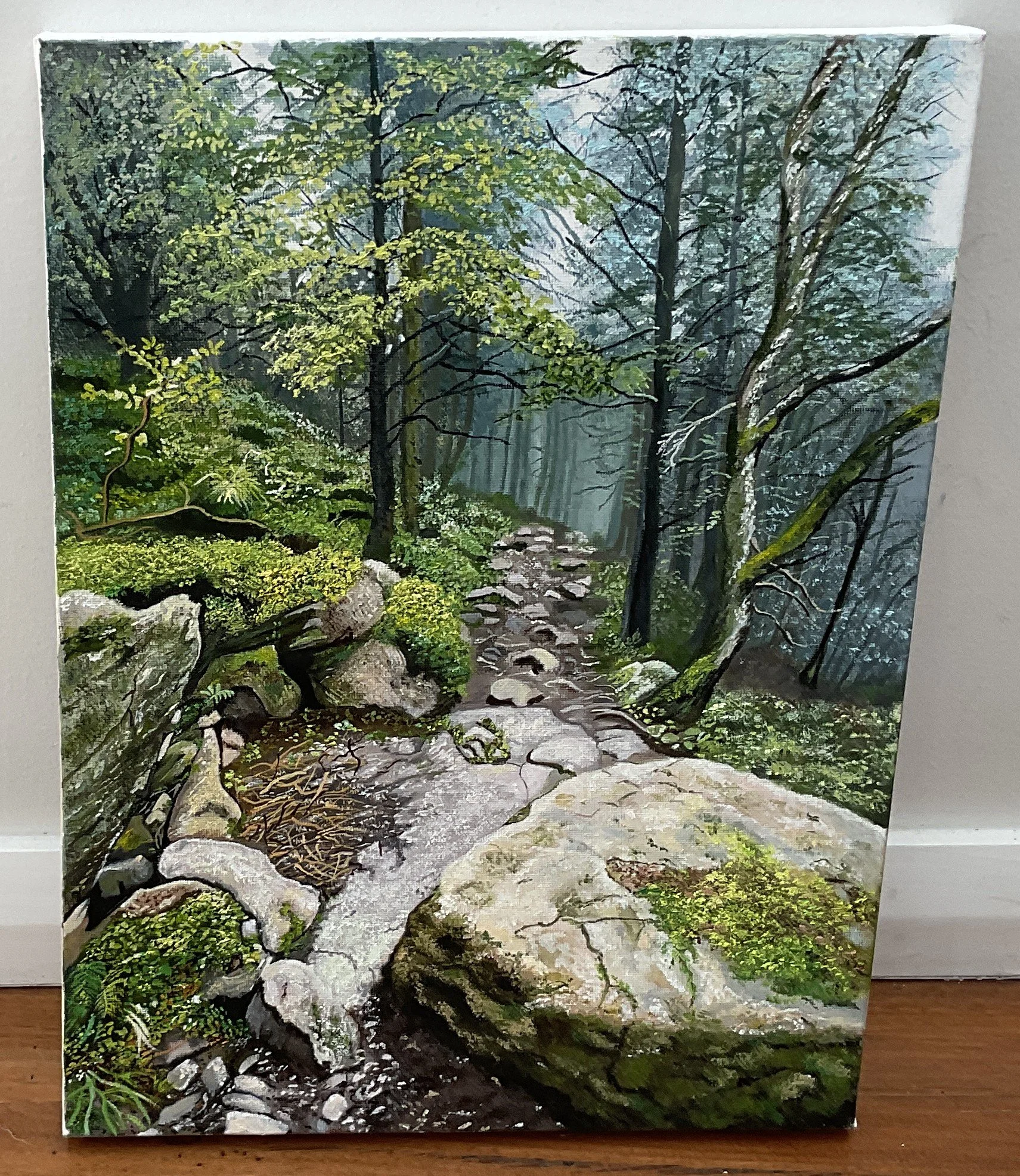Artist: Gaye Jennings | Title: Misty Morning | Medium: Oil on Canvas | Size (W x H): 30 x 40 cm