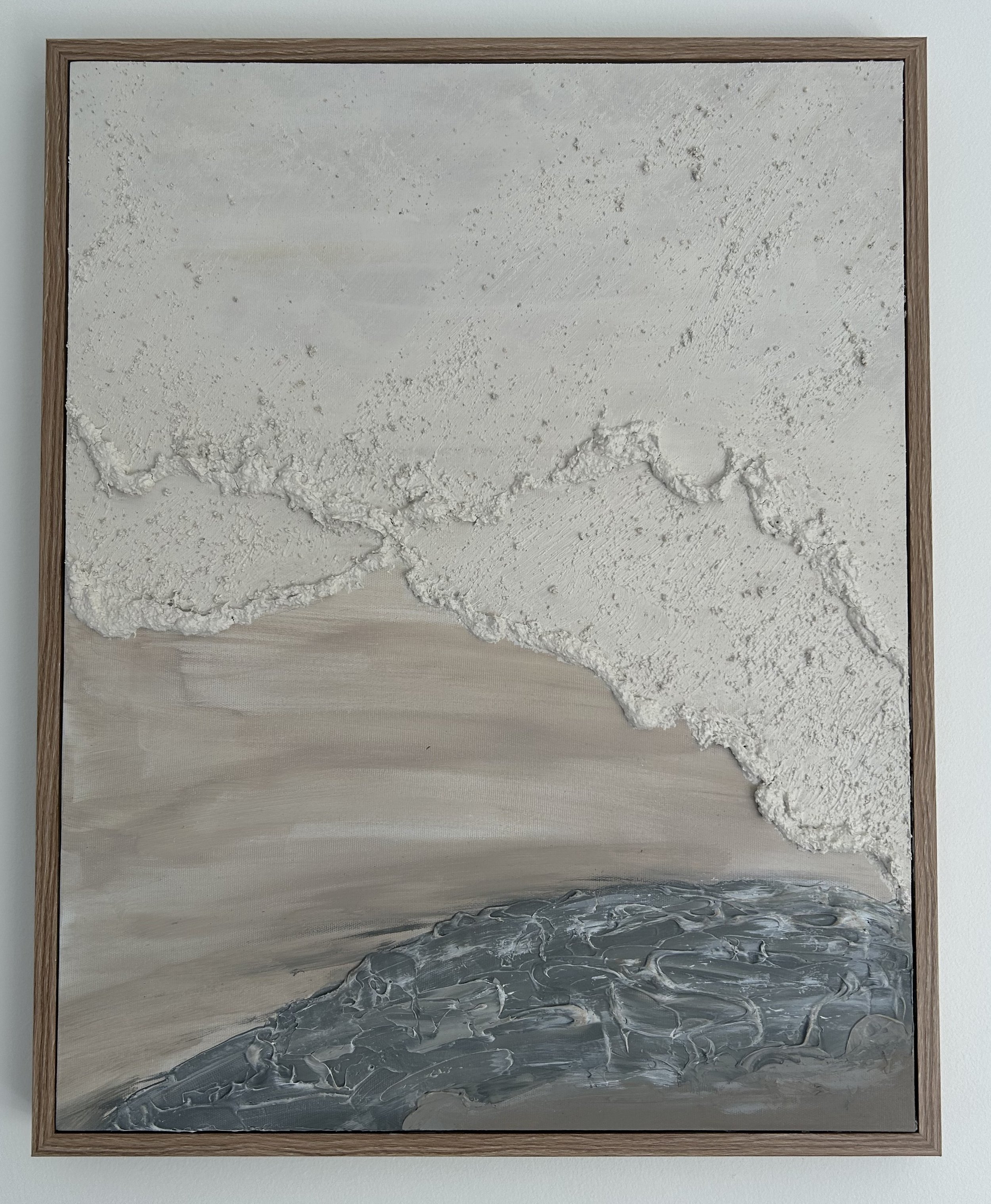 Artist: Nic Cole | Title: Cursive effervescence | Medium: Acrylic/Grit on Canvas | Size (W x H): 40 x 600 cm