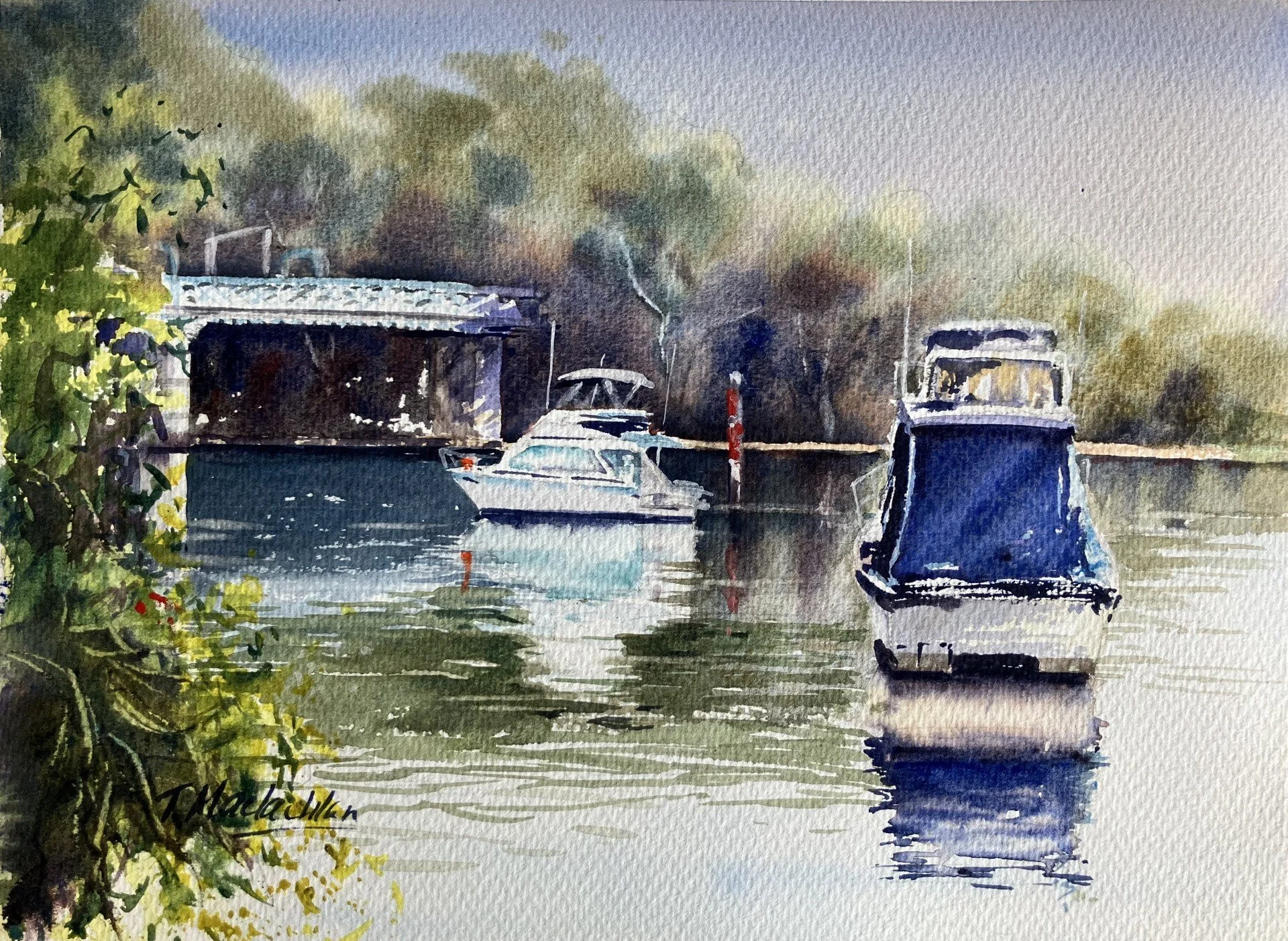 Artist: Trish Maclachlan | Title: Como | Medium: Watercolour | Size (W x H): 56 x 36 cm