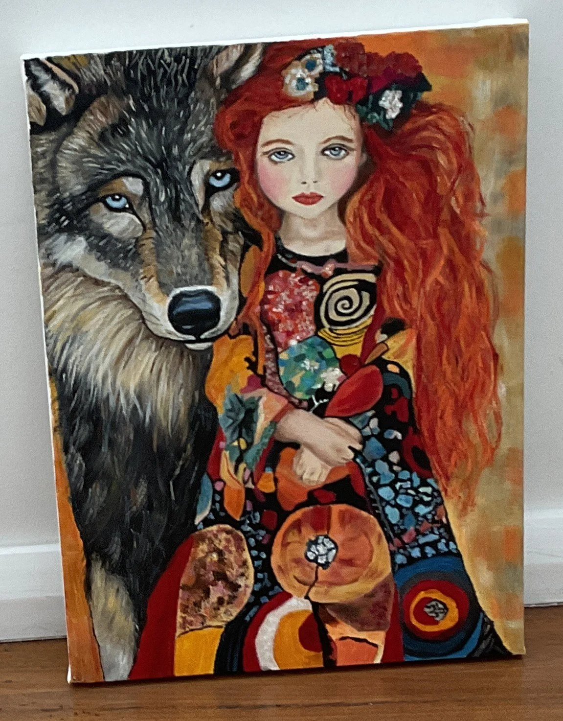 Artist: Gaye Jennings | Title: Blue eyes | Medium: Oil on Canvas | Size (W x H): 30 x 40 cm