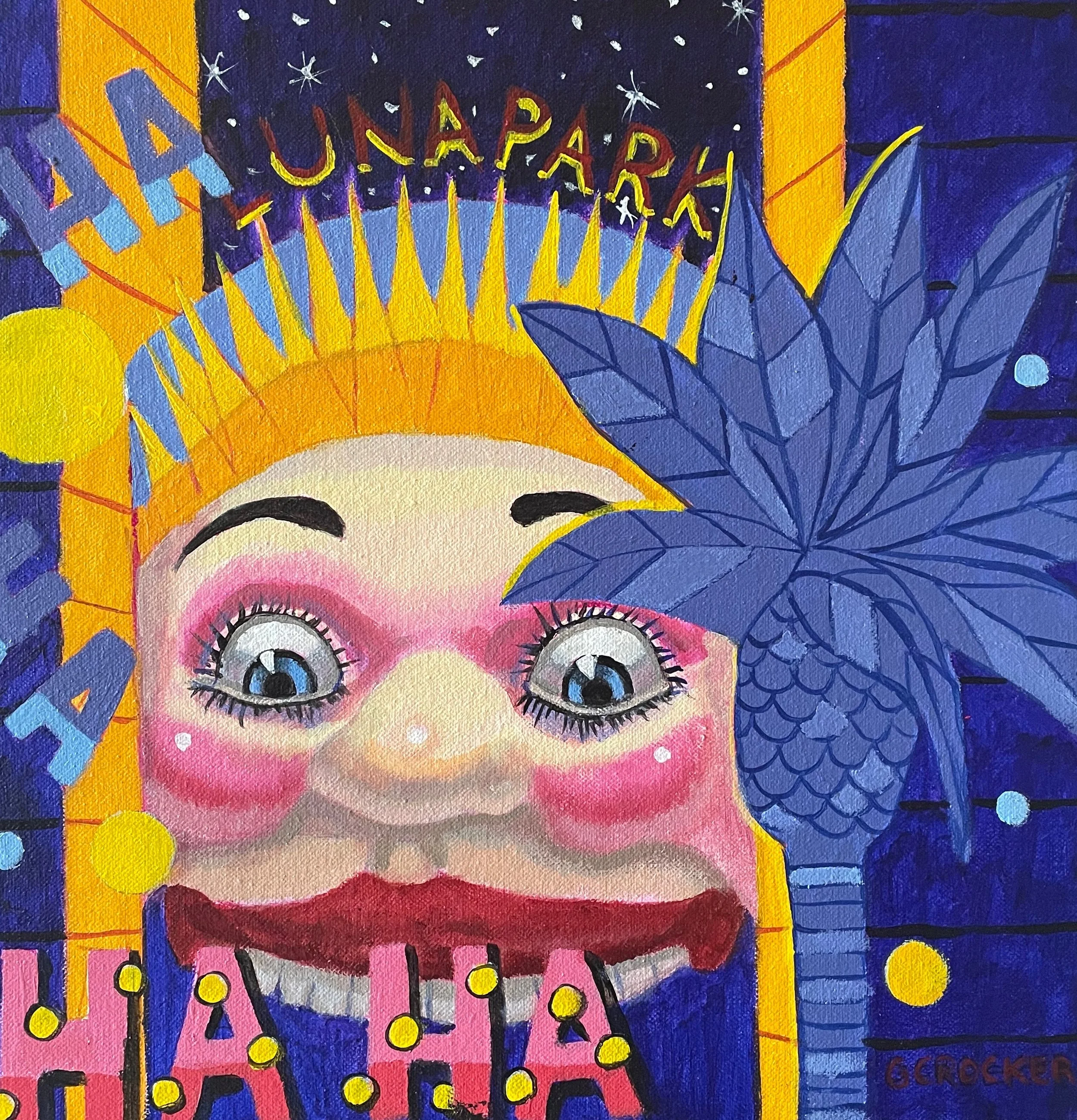 Artist: Genevieve Crocker | Title: Just for fun | Medium: Acrylic | Size (W x H): 33 x 33 cm