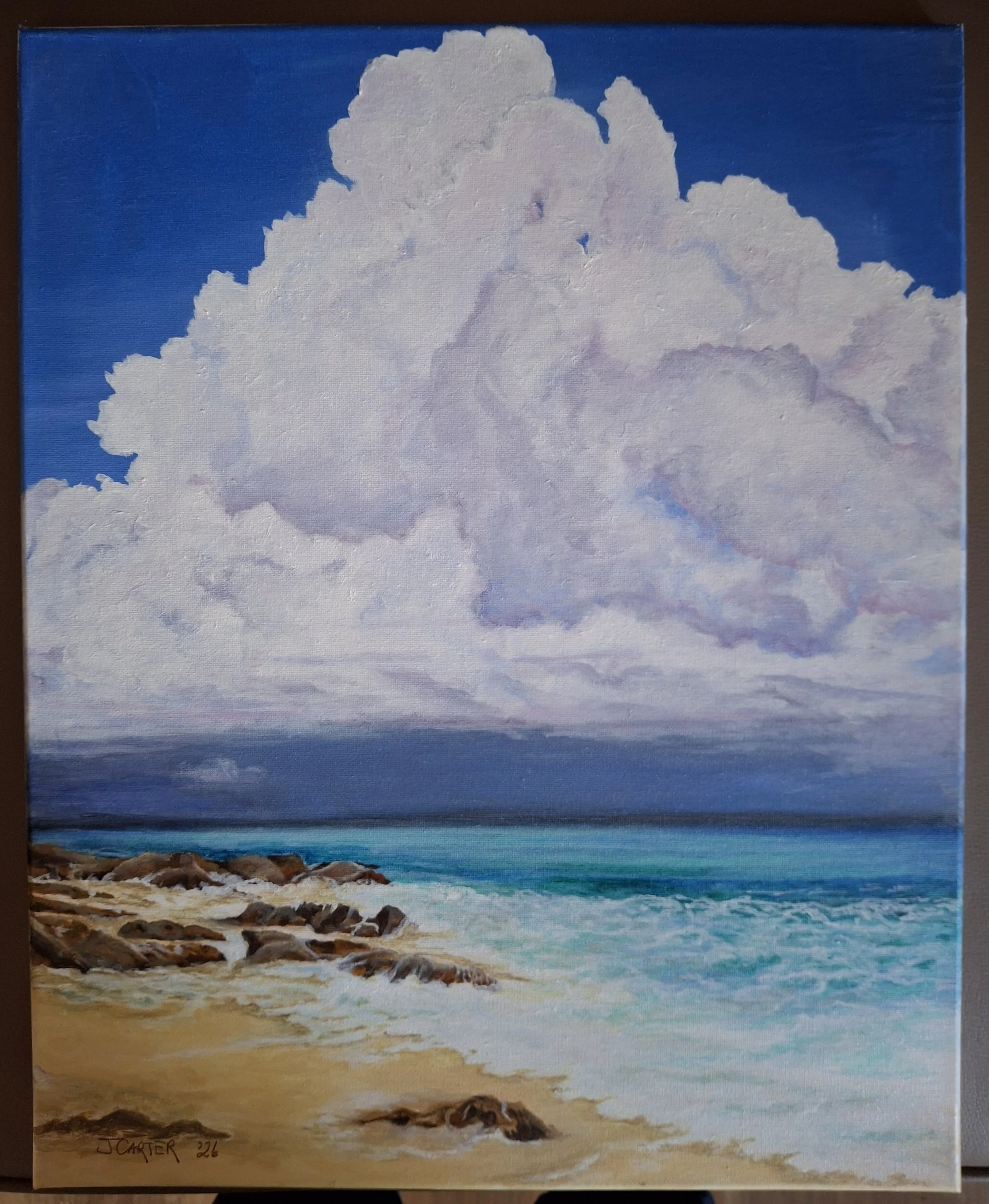 Artist: Jennifer Carter | Title: Storm | Medium: Acrylic painting | Size (W x H): 40 x 50 cm