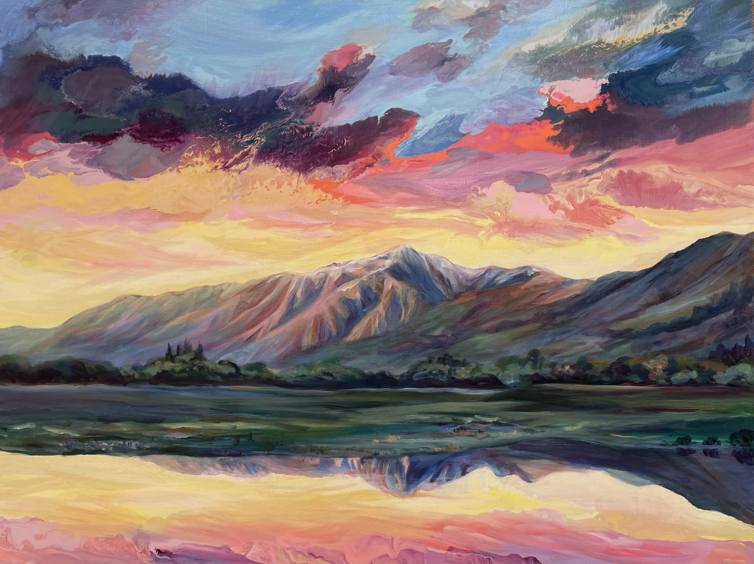 Artist: Carla Hananiah | Title: Majesty | Medium: Oil on Linen | Size (W x H): 90 x 120 cm