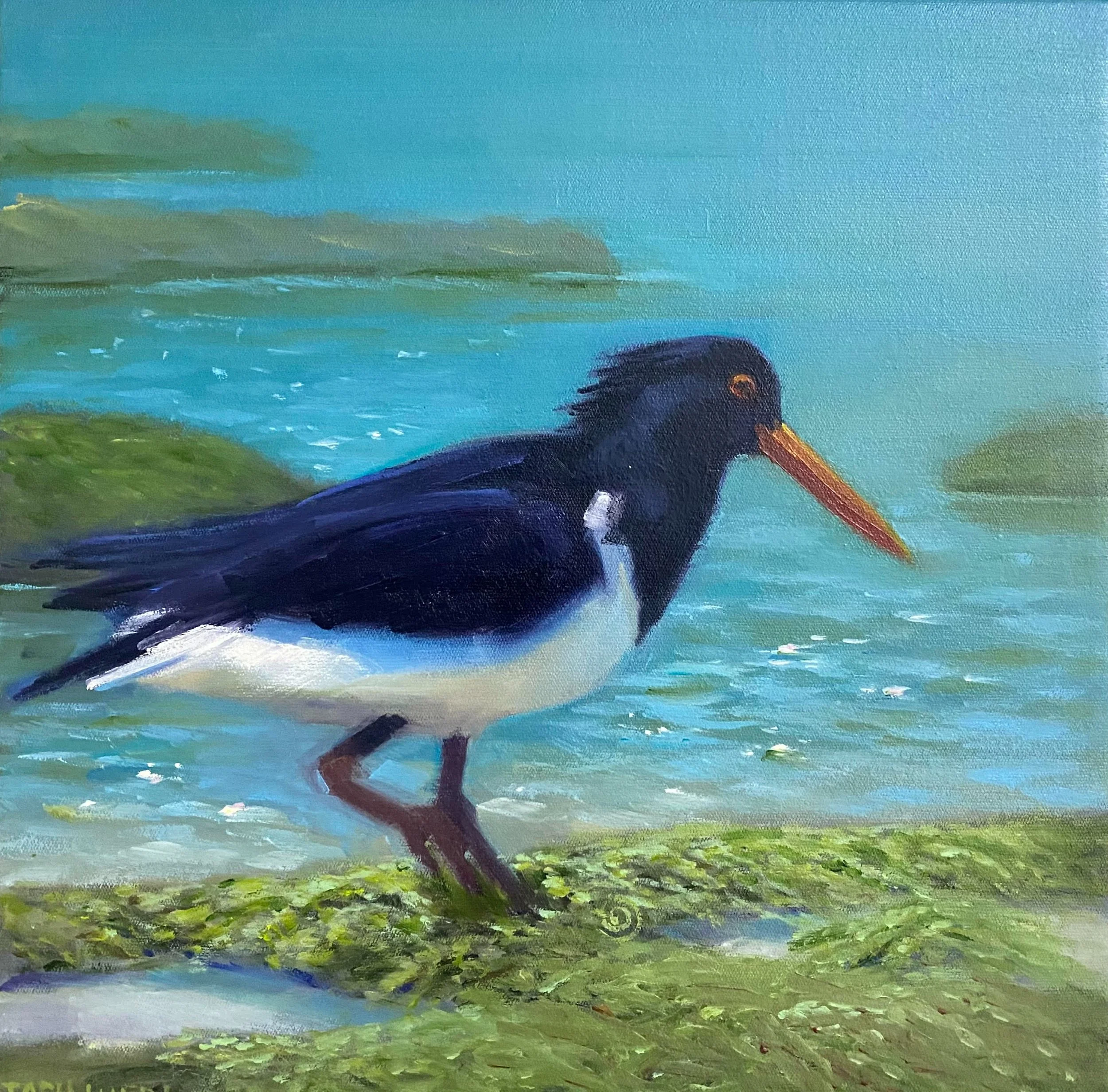 Artist: Tash Luedi | Title: Guardian of the Shore | Medium: Oil | Size (W x H): 33 x 33 cm