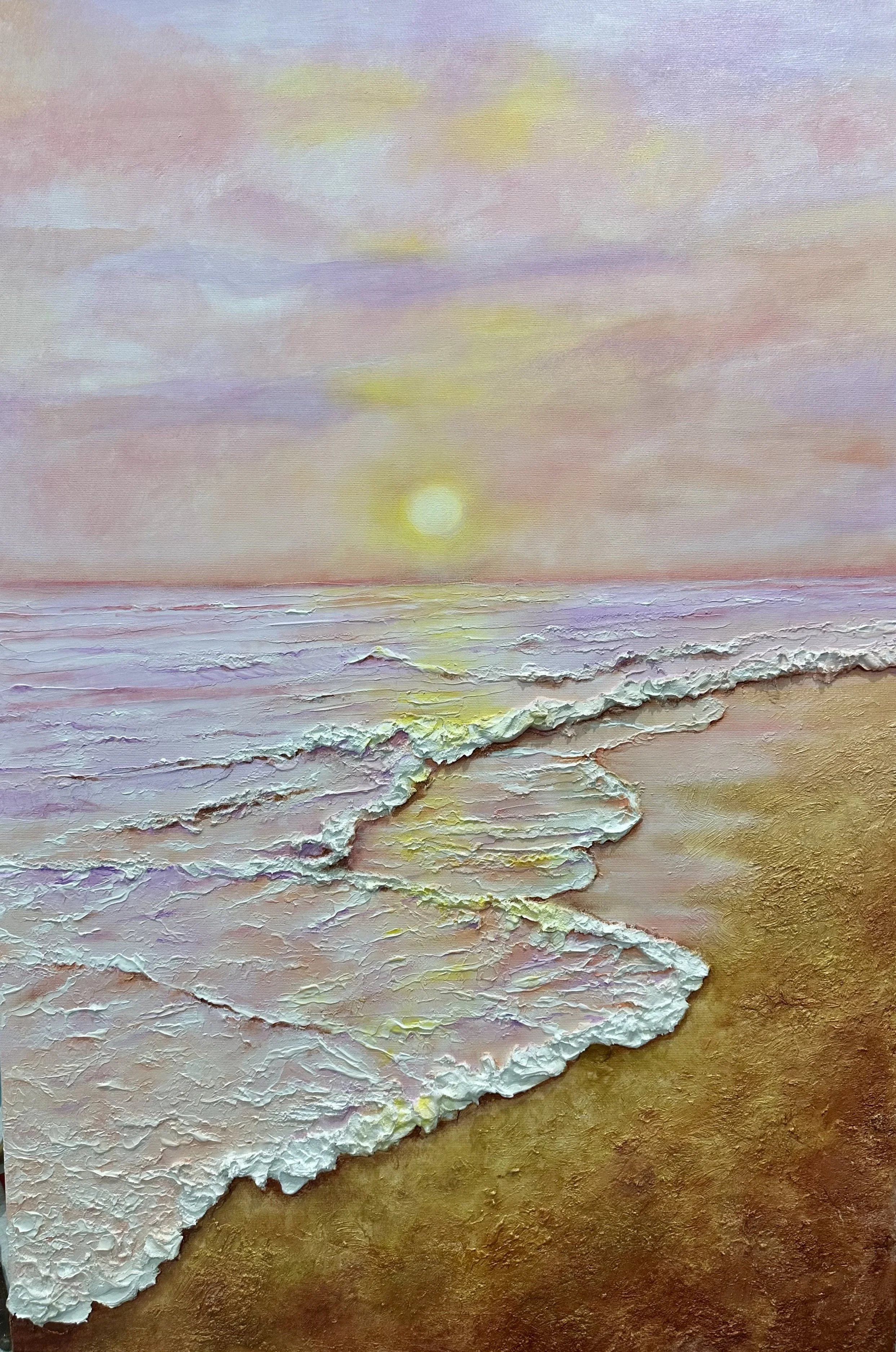Artist: Julie Stanfield | Title: When the day softly begins | Medium: Acrylic on Canvas | Size (W x H): 60 x 90 cm
