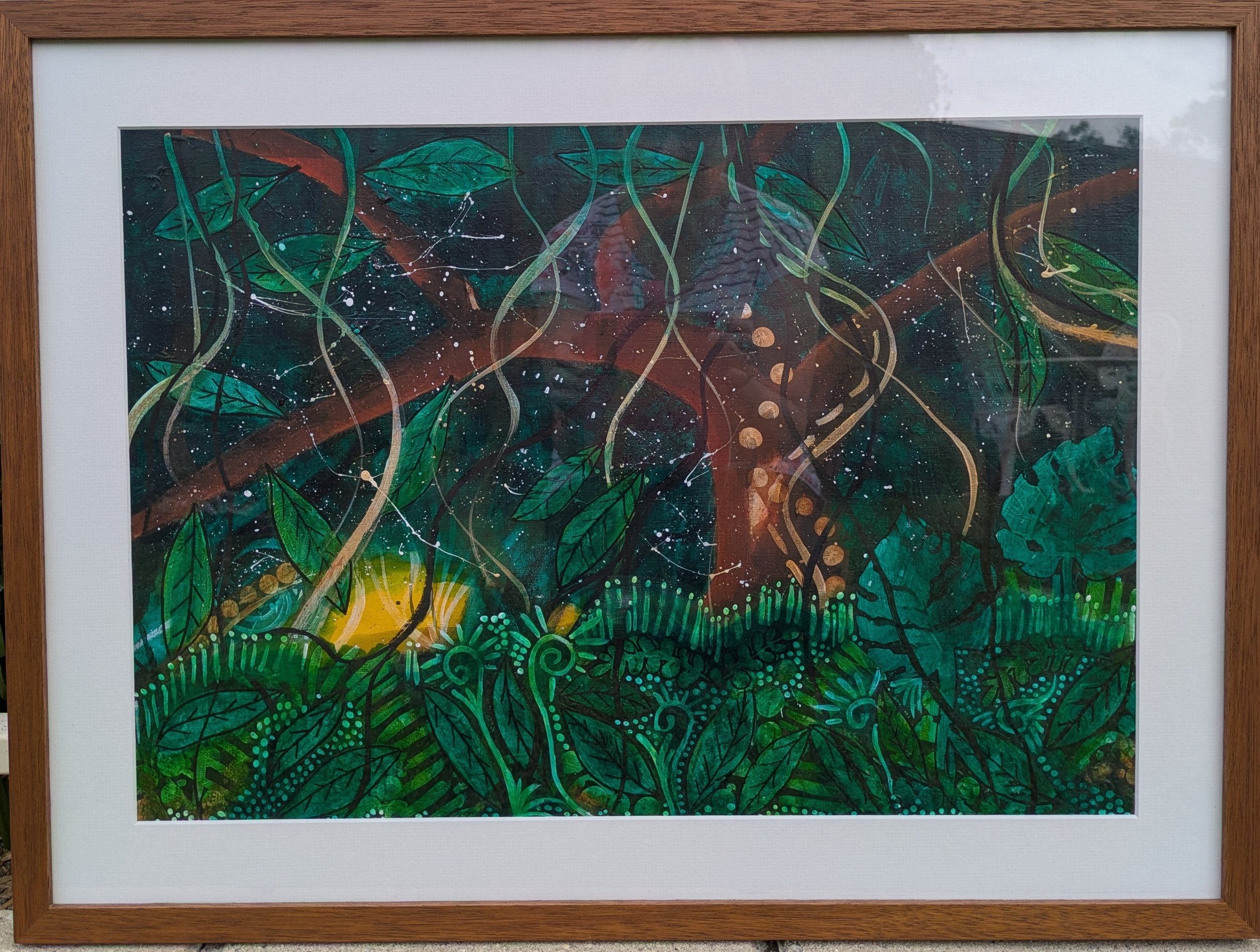 Artist: Jennifer Bollinger | Title: Forest Sunrise | Medium: Acrylic | Size (W x H): 51 x 68 cm