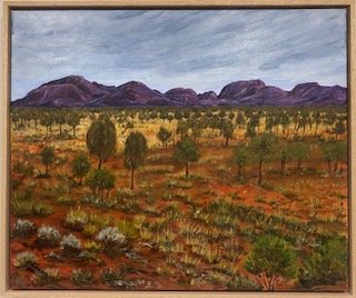 Artist: Louise Murray | Title: Kata Tjuta, N.T. | Medium: Acrylic | Size (W x H): 62.5 x 51.5 cm