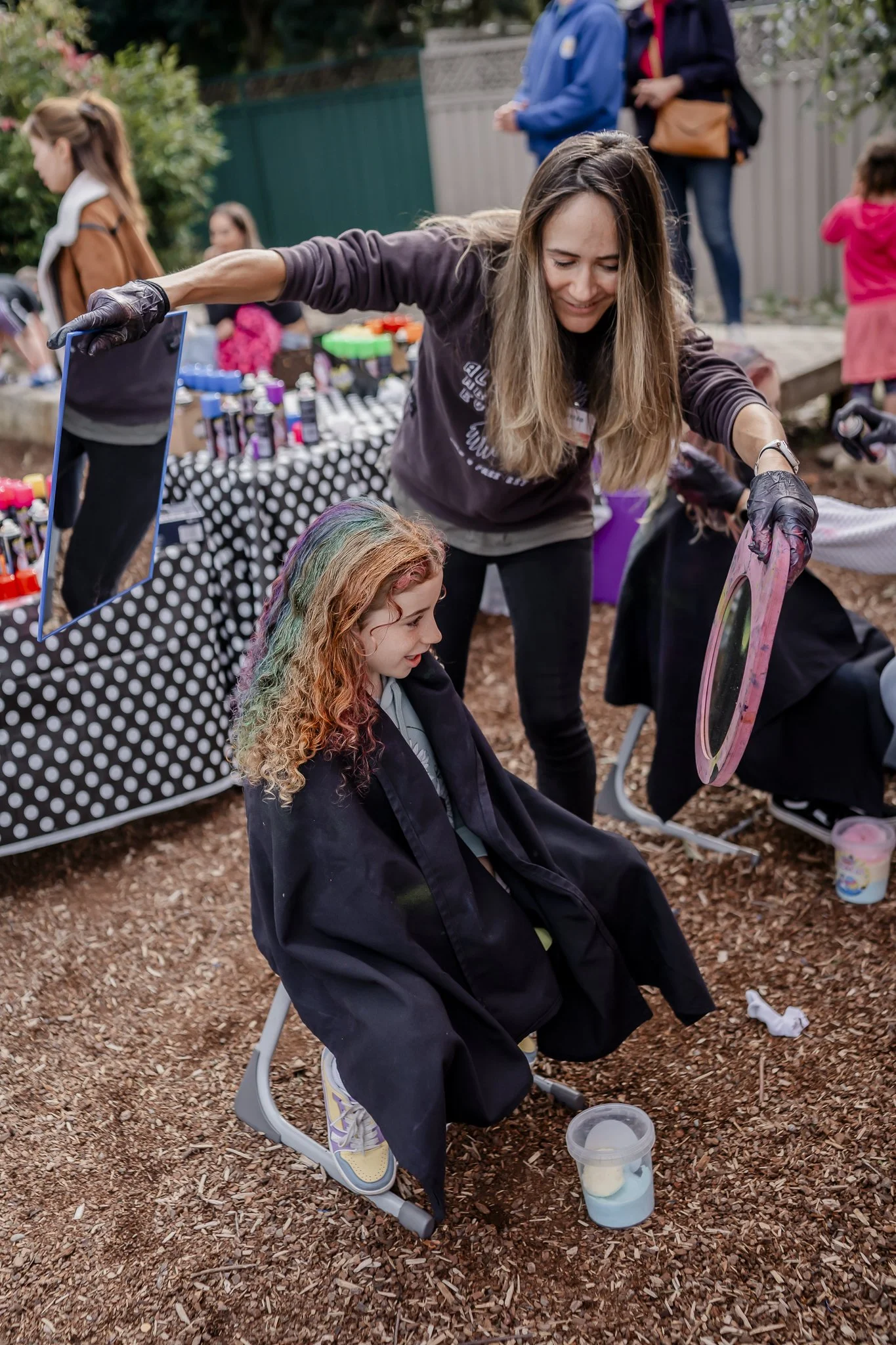 Crazy Hair Stall at the Oyster Bay Art and Craft Festival