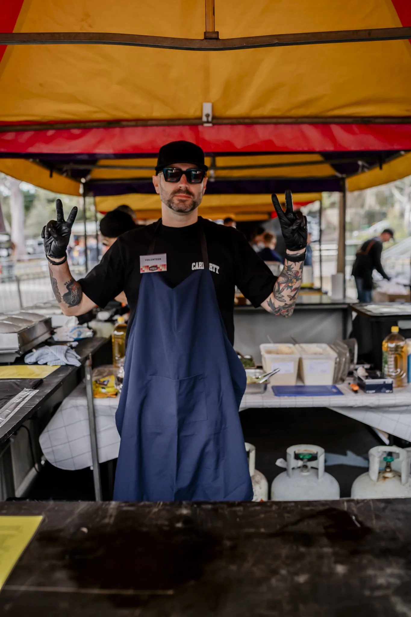 BBQ and Food at the Oyster Bay Art and Craft Festival.
