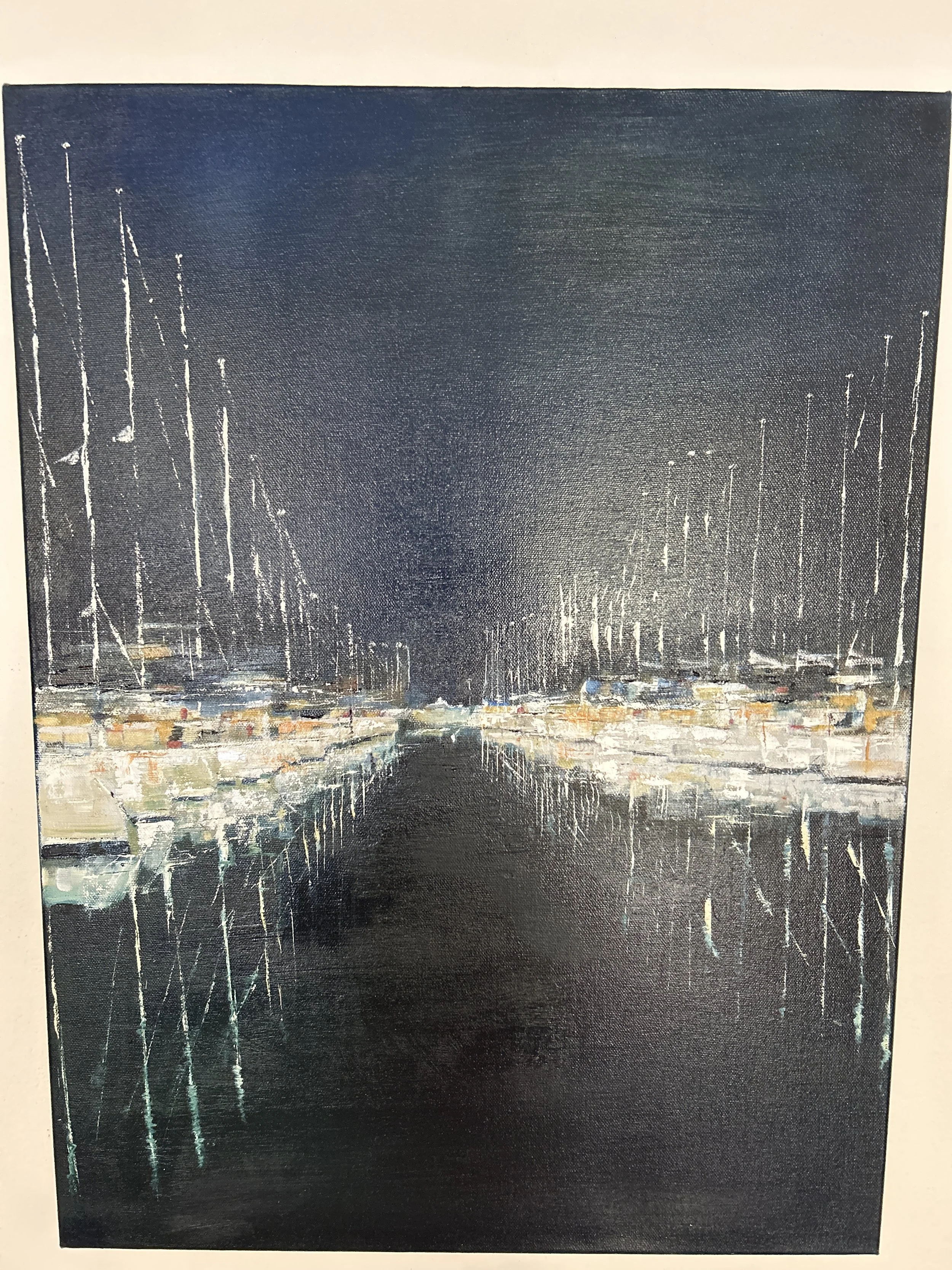 Artist: Julie Jackson | Title: Not a ripple | Medium: Oil | Size (W x H): 45.5 x 60.5 cm