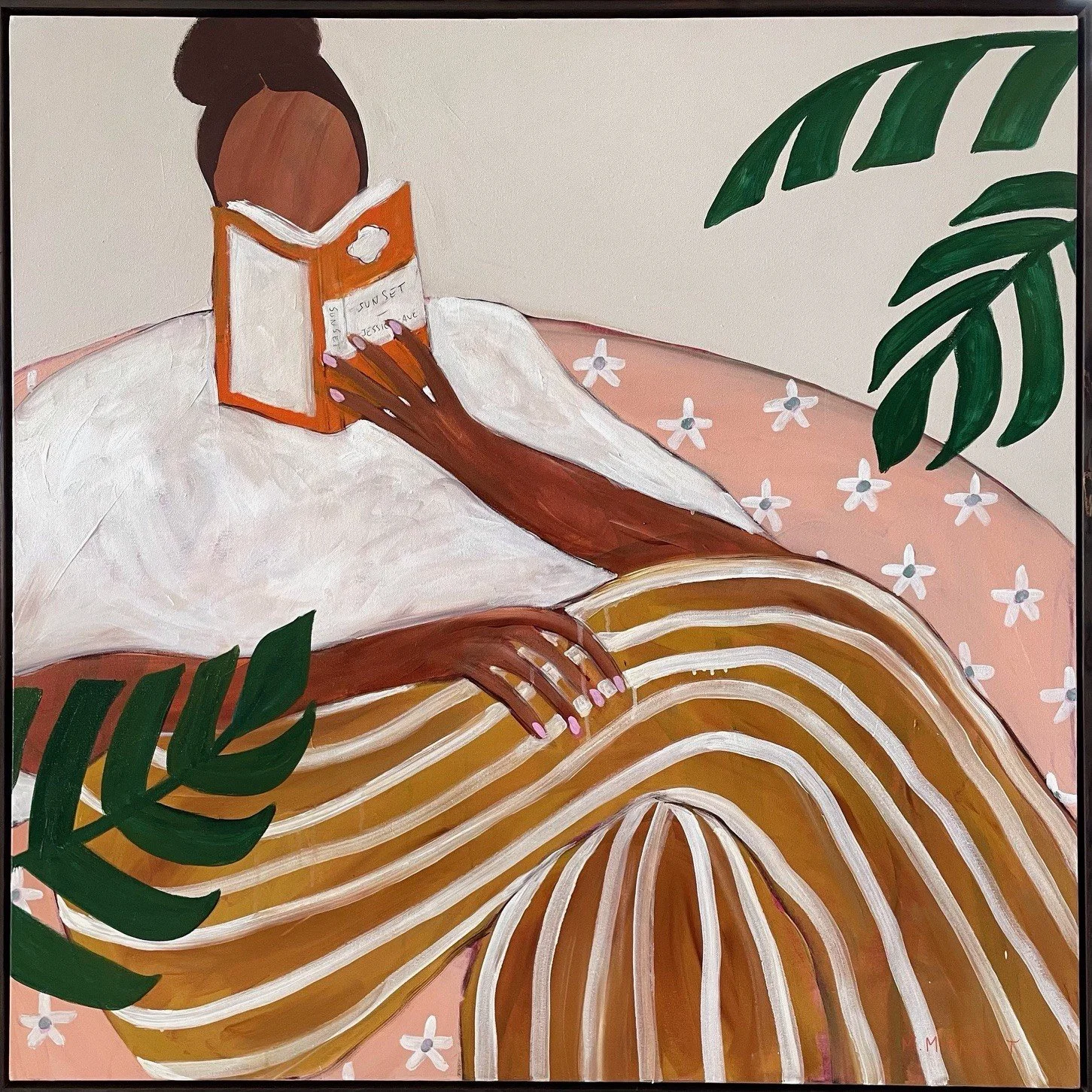 Artist: Marnie McKnight | Title: Sunset | Medium: Acrylics on Canvas | Size (W x H): 101 x 101 cm