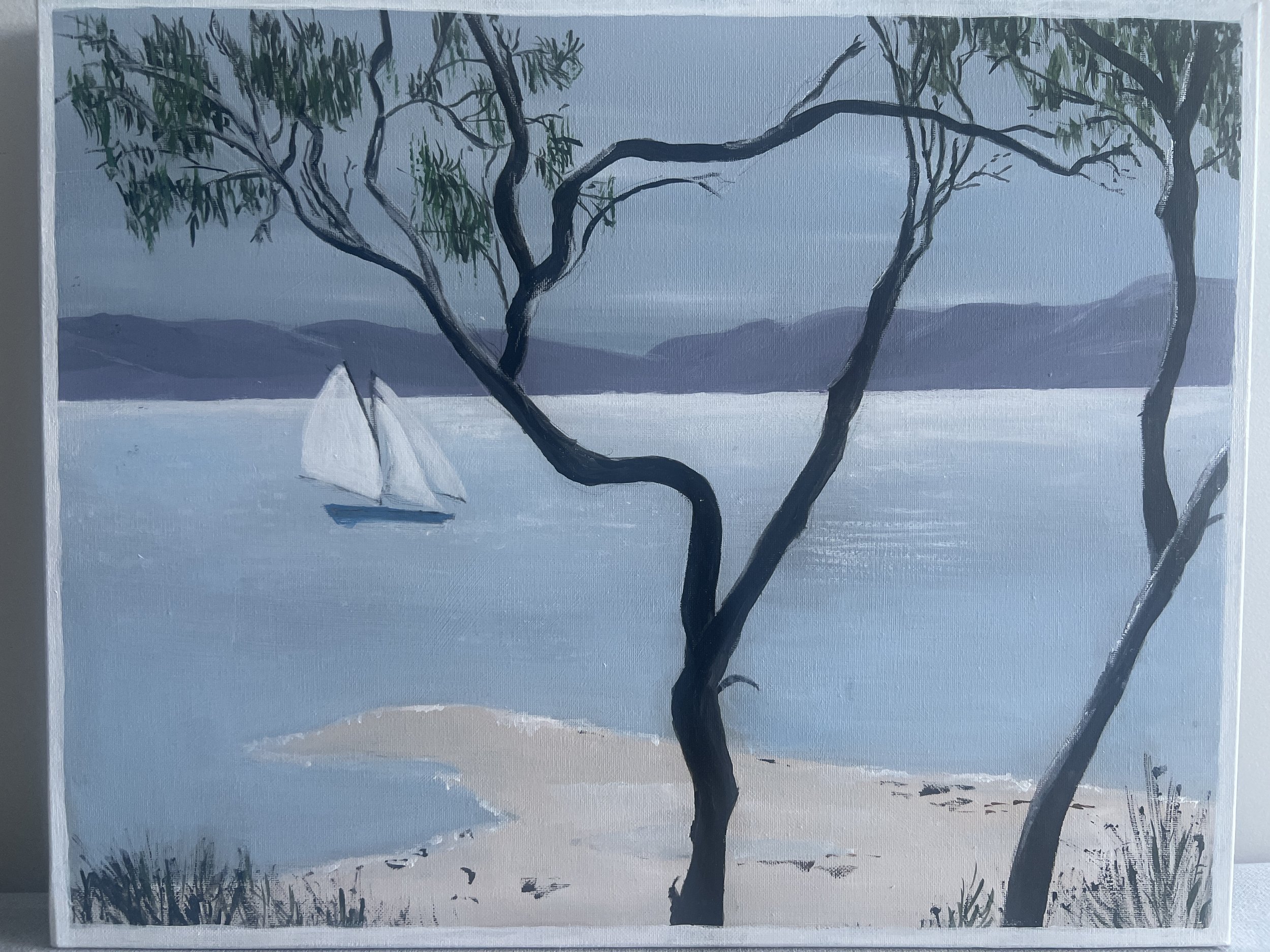 Artist: Anne Whillas | Title: Sailing |Medium: Acrylic | Size (W x H): 50 x 40 cm