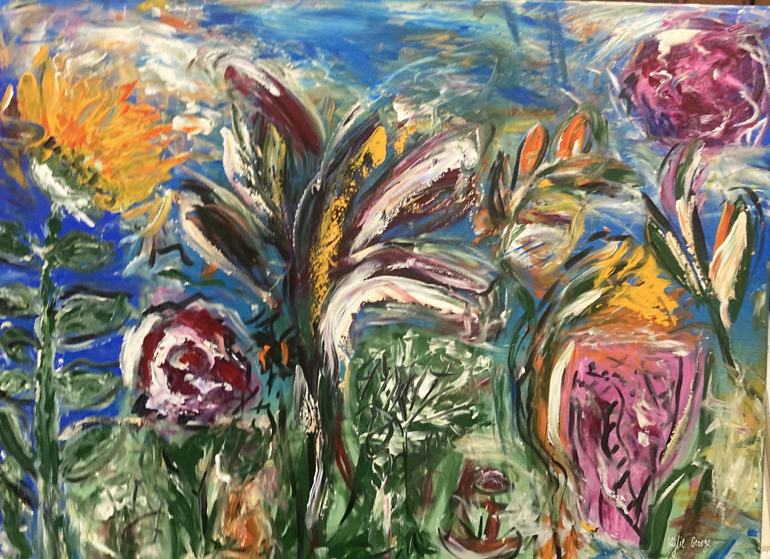 Artist: Kylie George | Title: Escape | Medium: Acrylic | Size (W x H): 102 x 76 cm