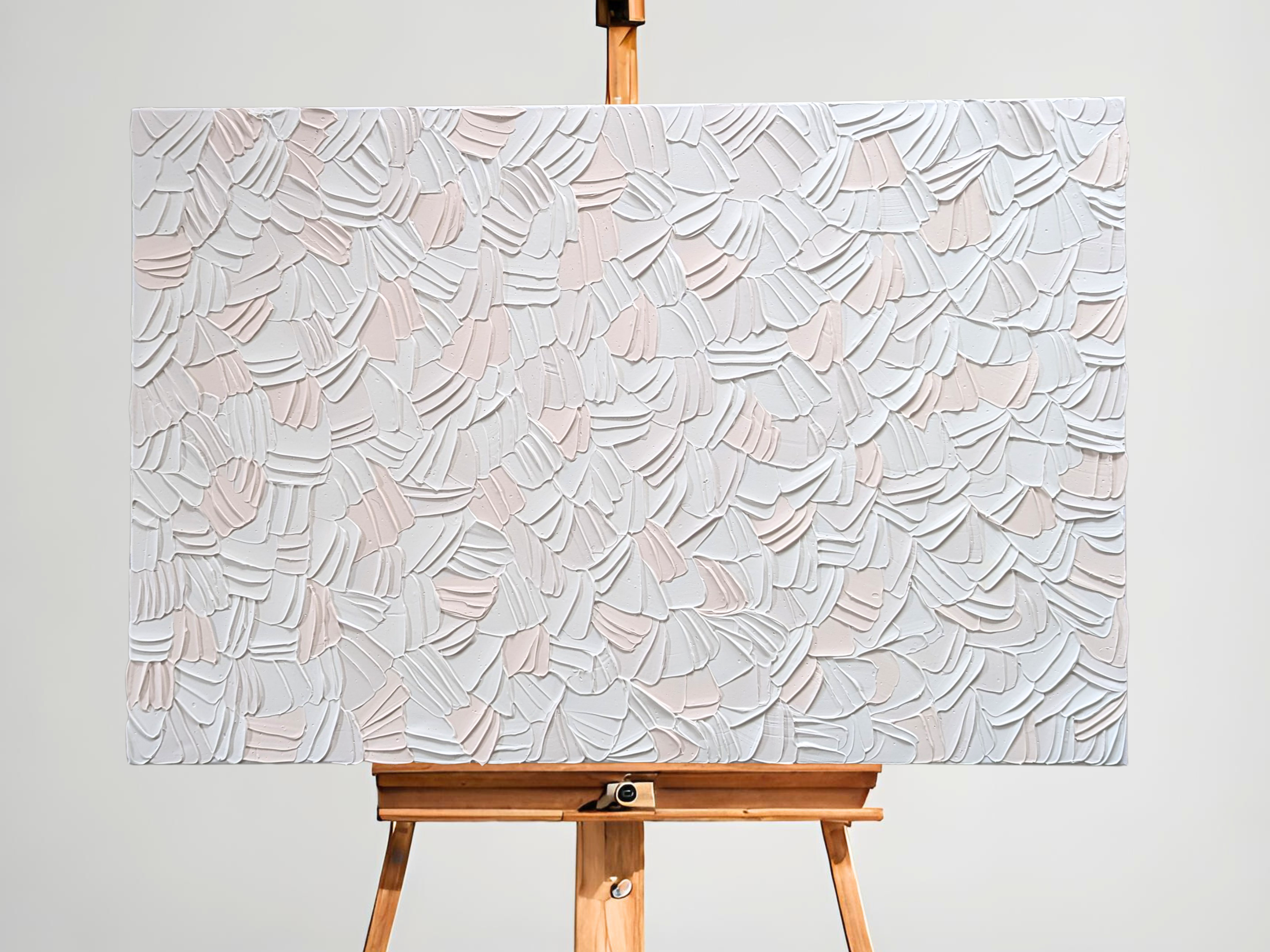 Artist: Sandra Sousa | Title: A Soft Unfolding | Medium: Modelling Paste and Acrylic Paint | Size (W x H): 60 x 90 cm